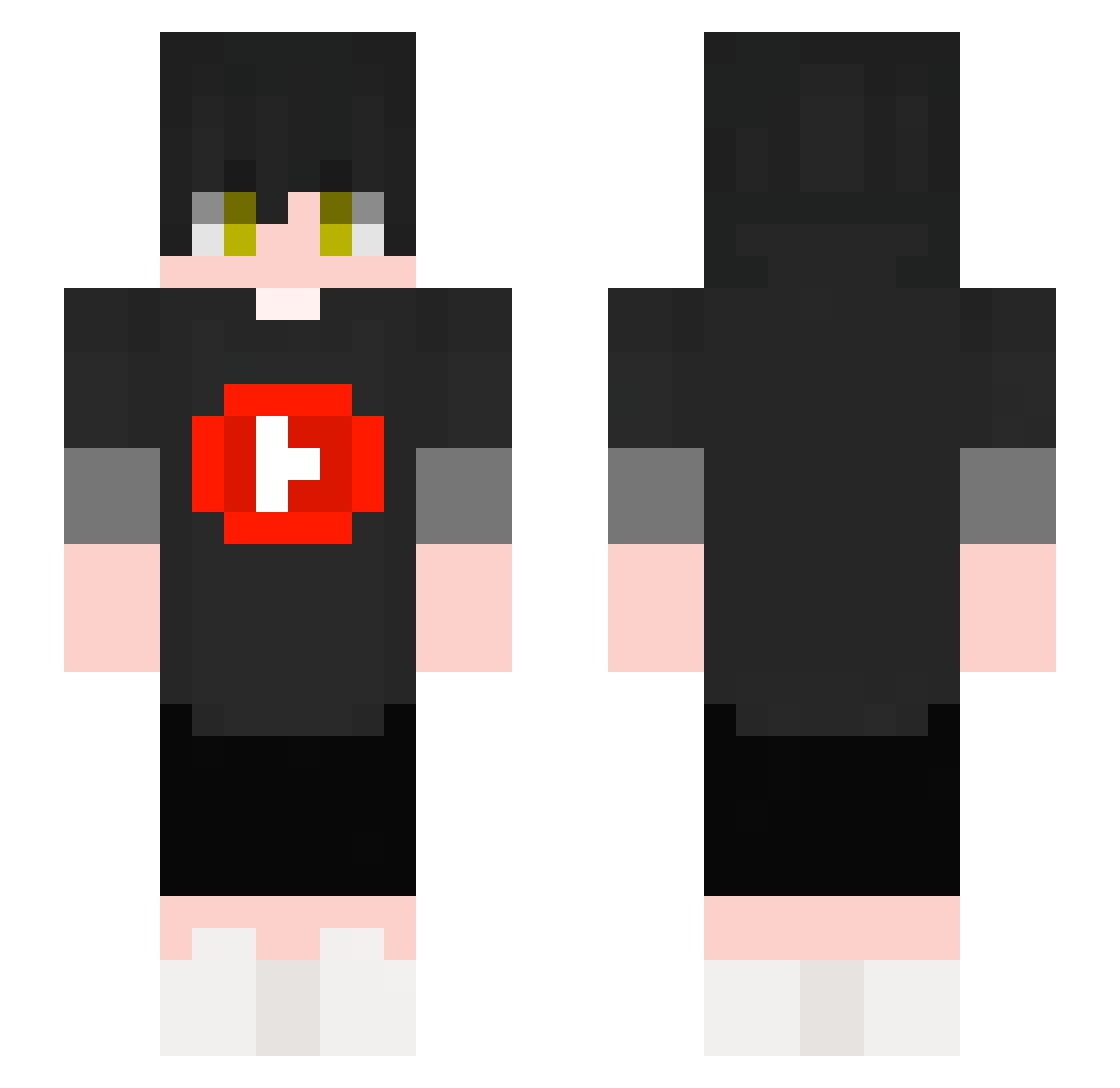 kian0_o Minecraft skin, front and back view