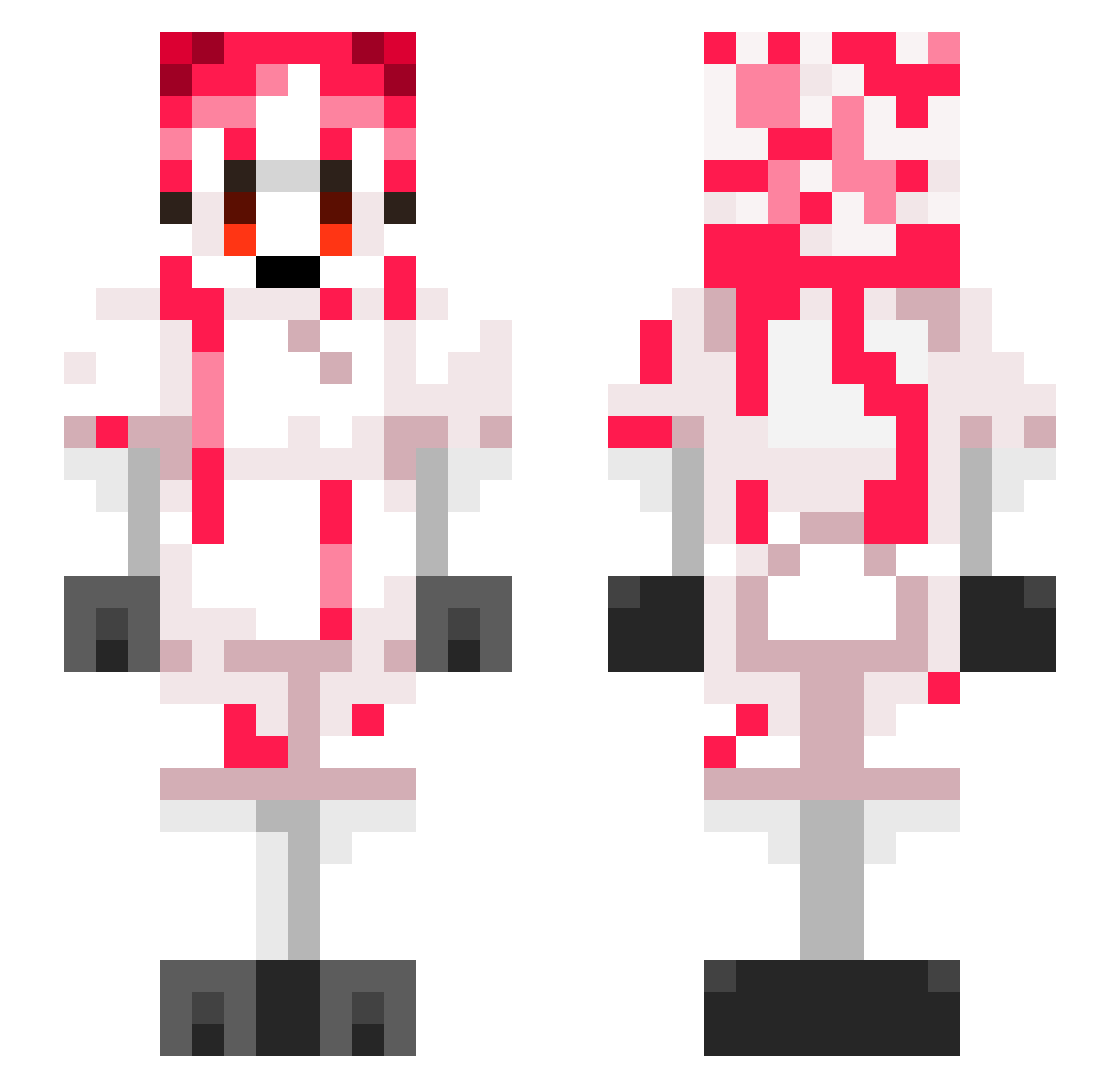 cocoyio Minecraft skin, front and back view