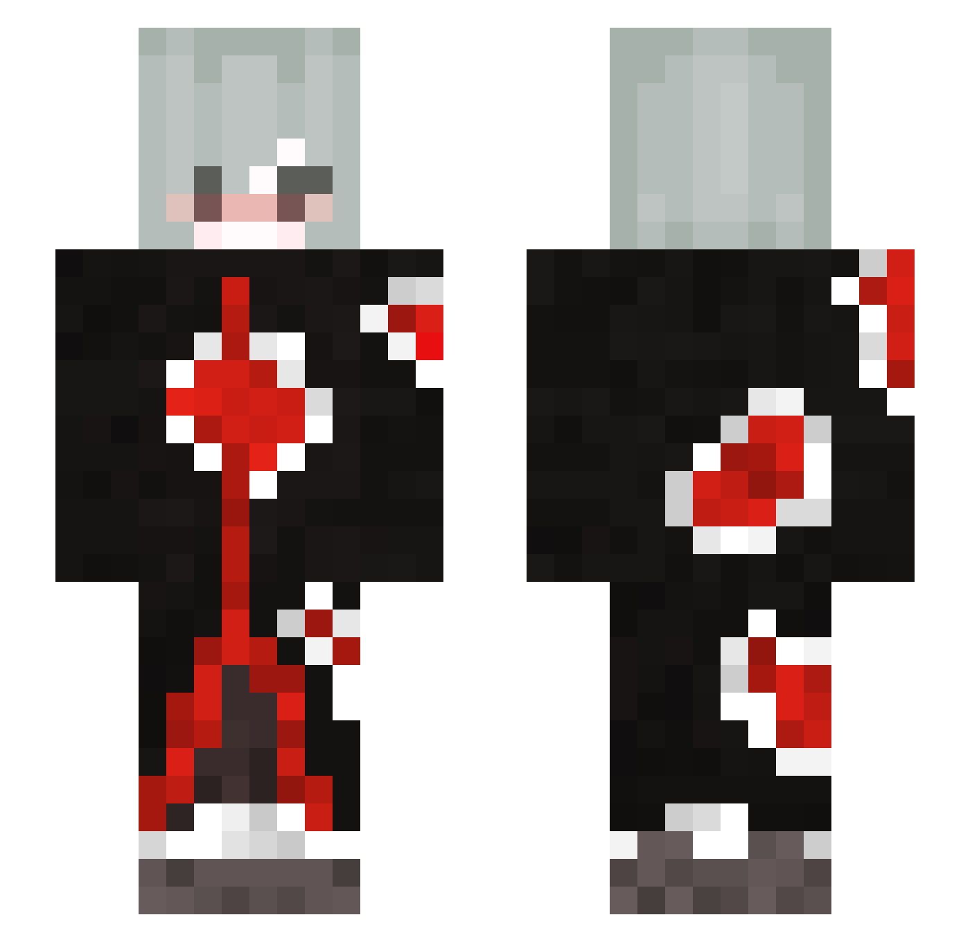 TrieuuHuy Minecraft skin, front and back view