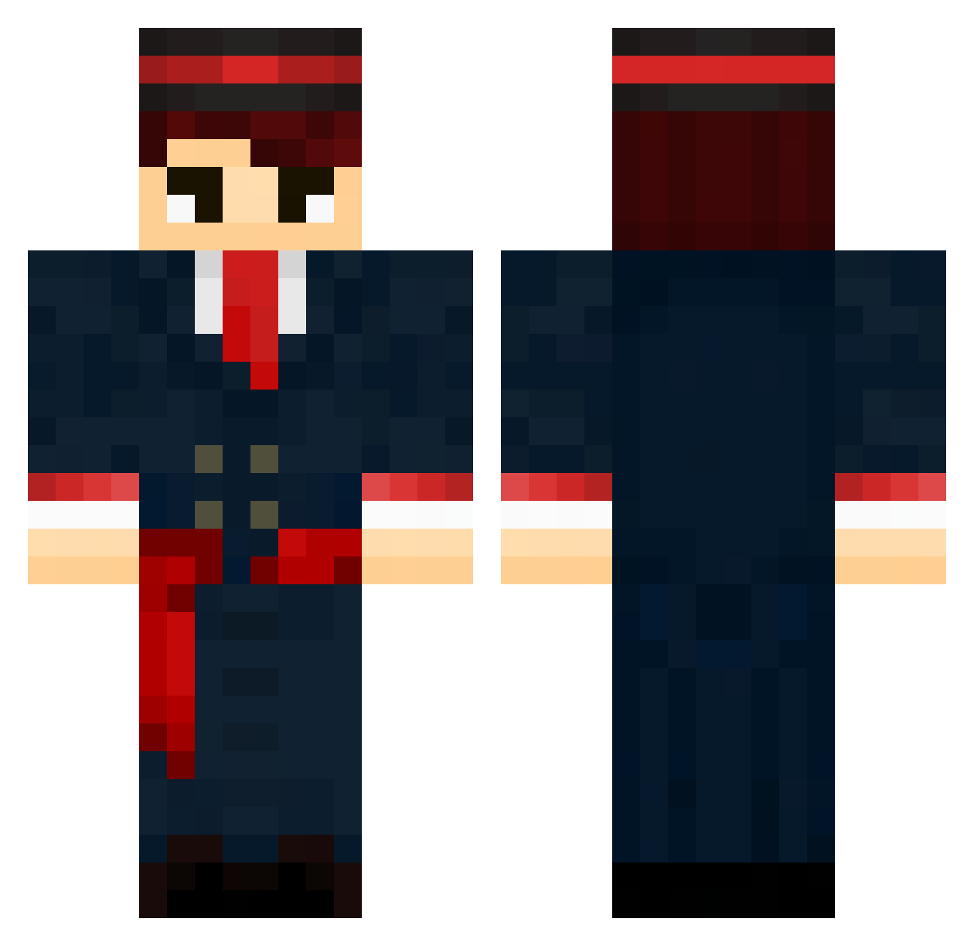 Balletomania Minecraft skin, front and back view