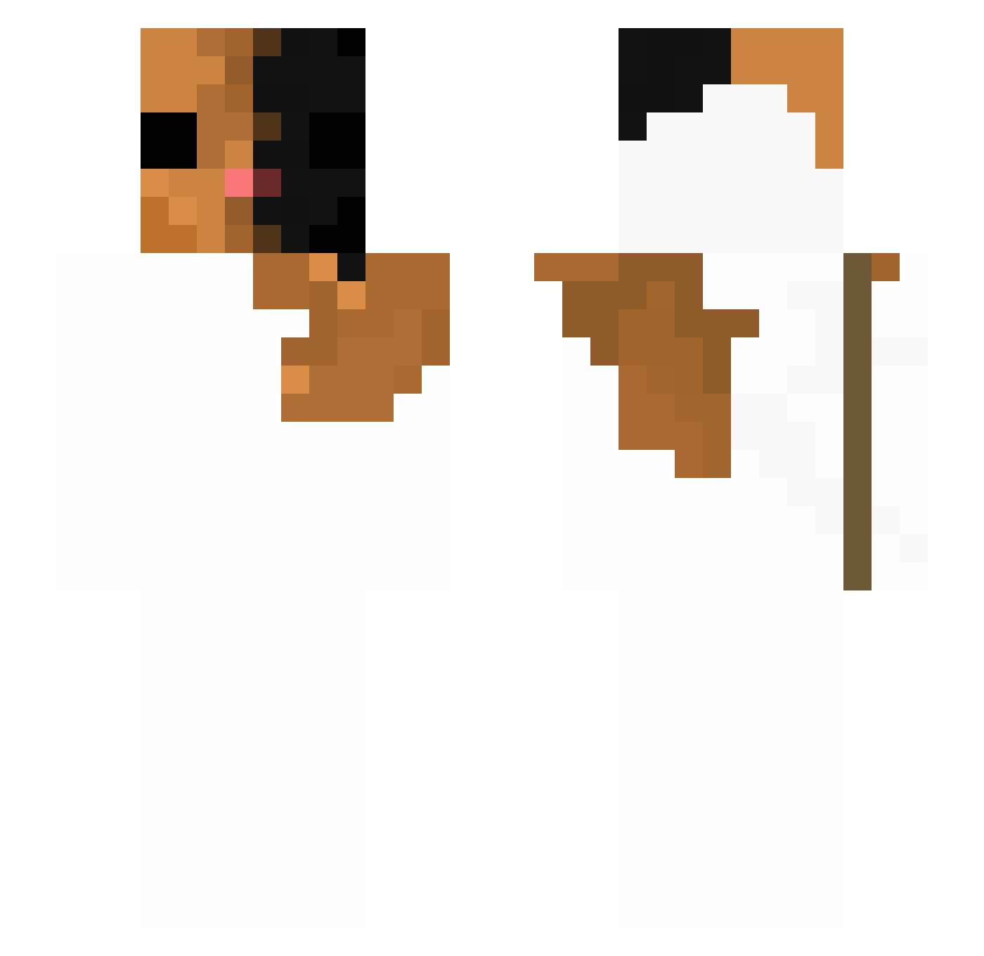 ShimmerGalaxy12 Minecraft skin, front and back view
