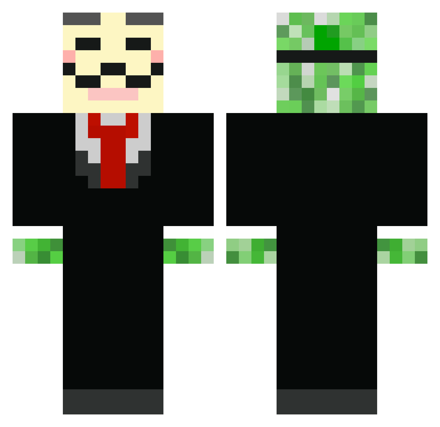 _kaluza_ Minecraft skin, front and back view