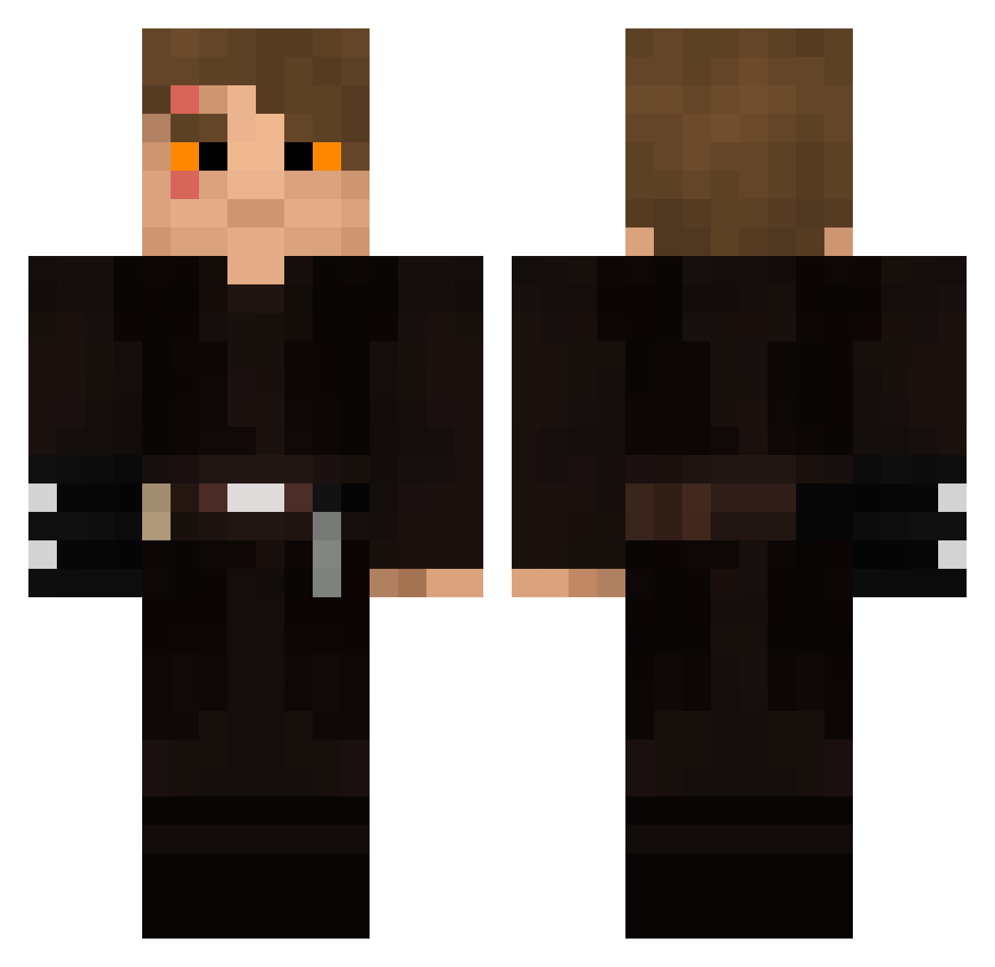 EwokSmasher Minecraft skin, front and back view