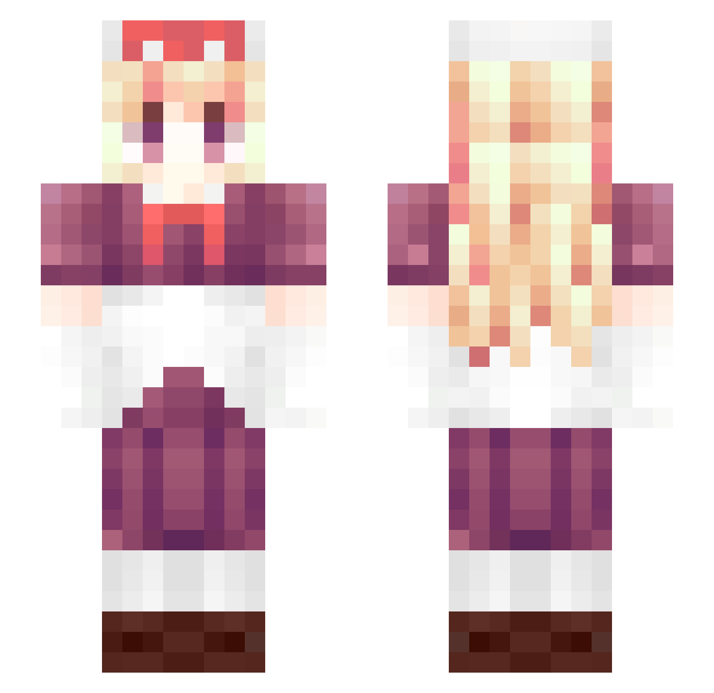 sleepykmykr Minecraft skin, front and back view