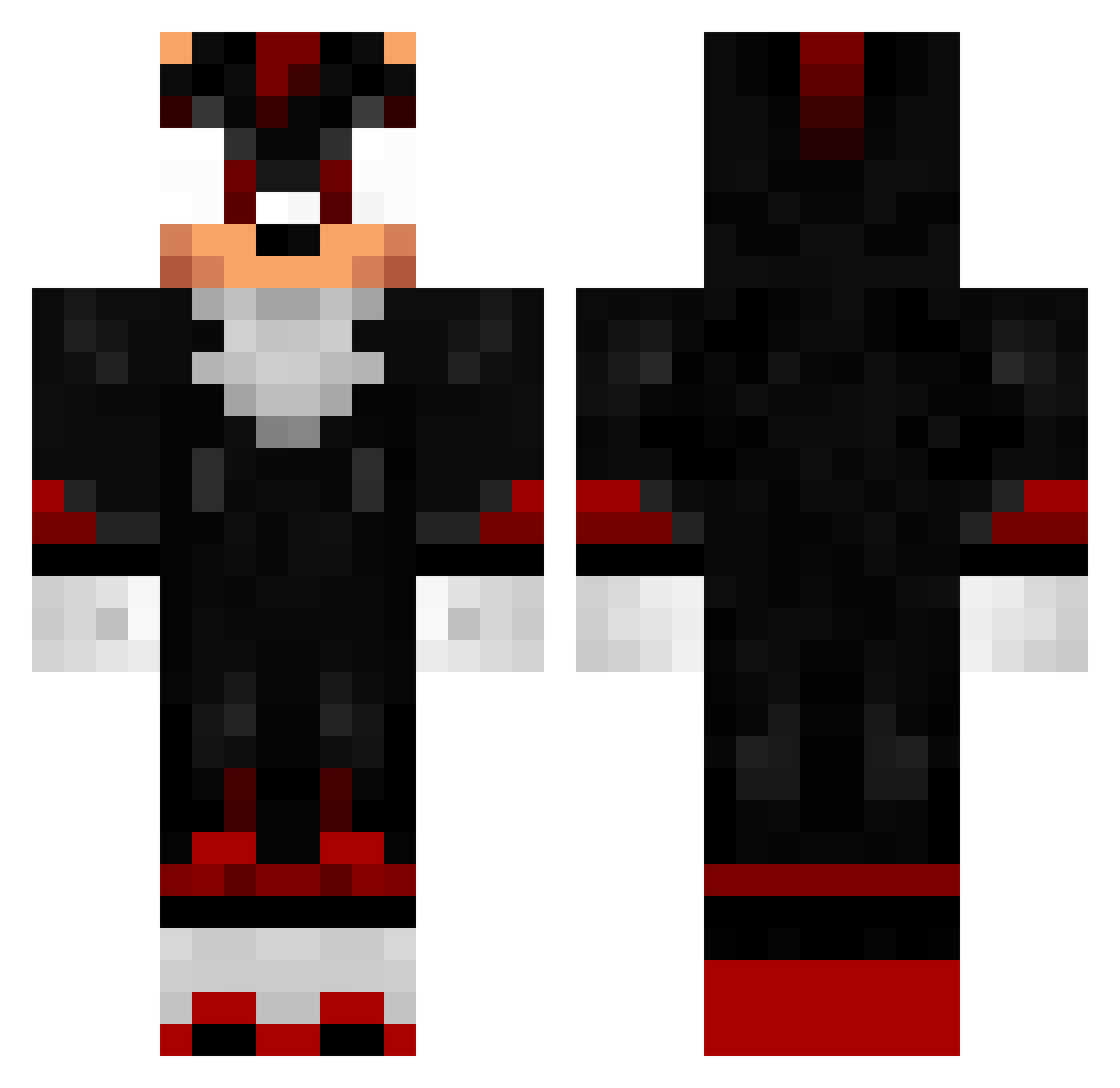 Kembelc Minecraft skin, front and back view