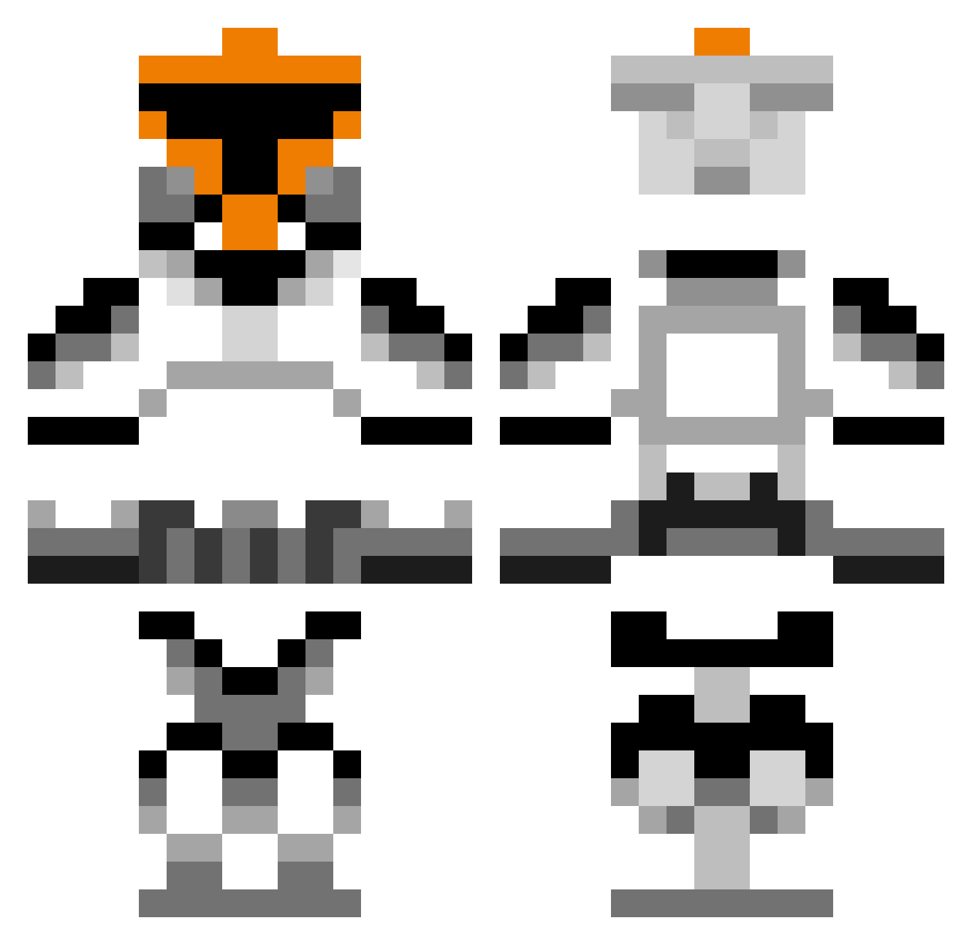 DezTheGeek Minecraft skin, front and back view