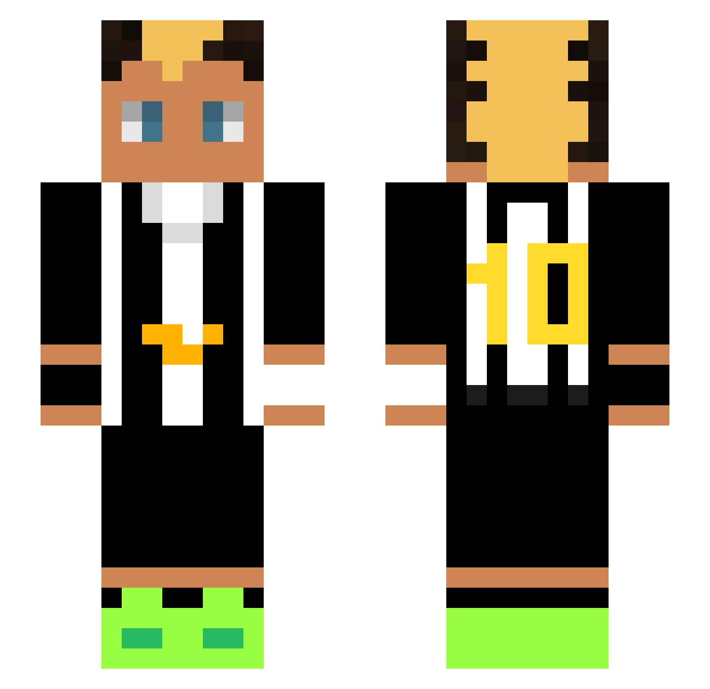 lehrbachk Minecraft skin, front and back view