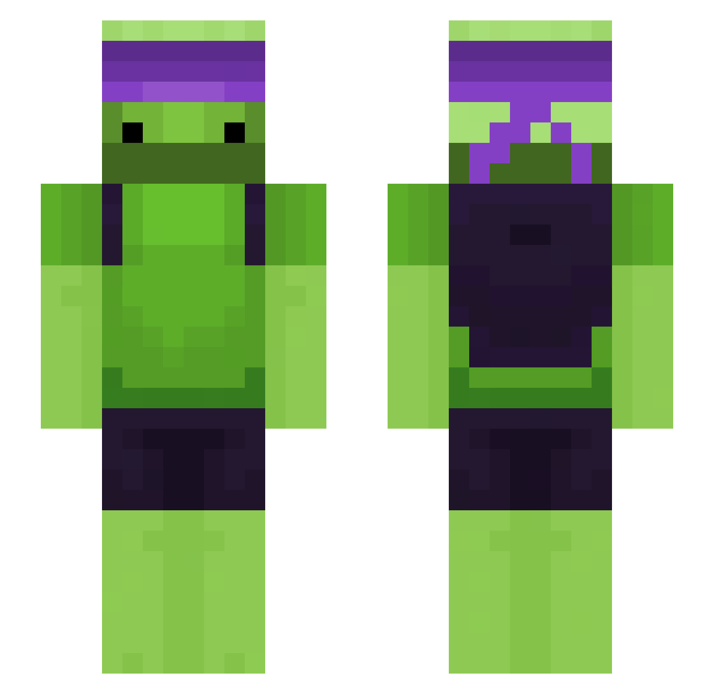el3lechez Minecraft skin, front and back view