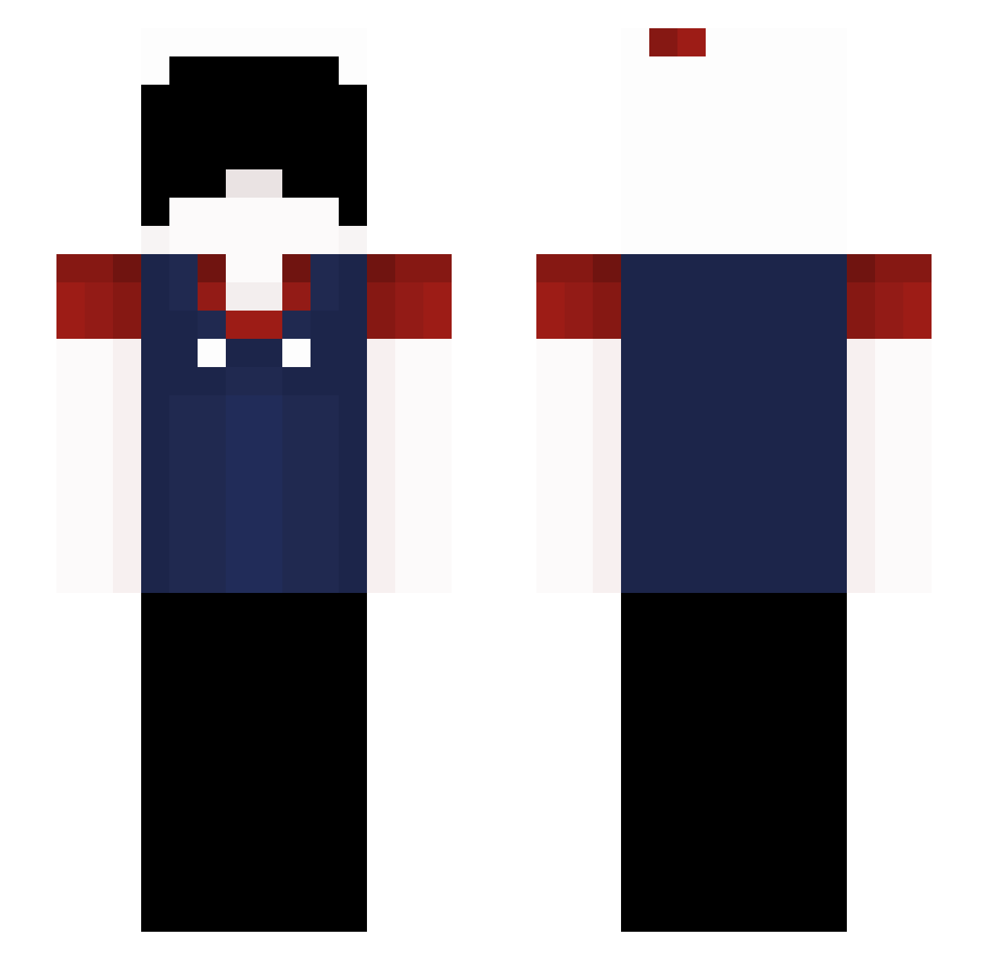 JunD204 Minecraft skin, front and back view