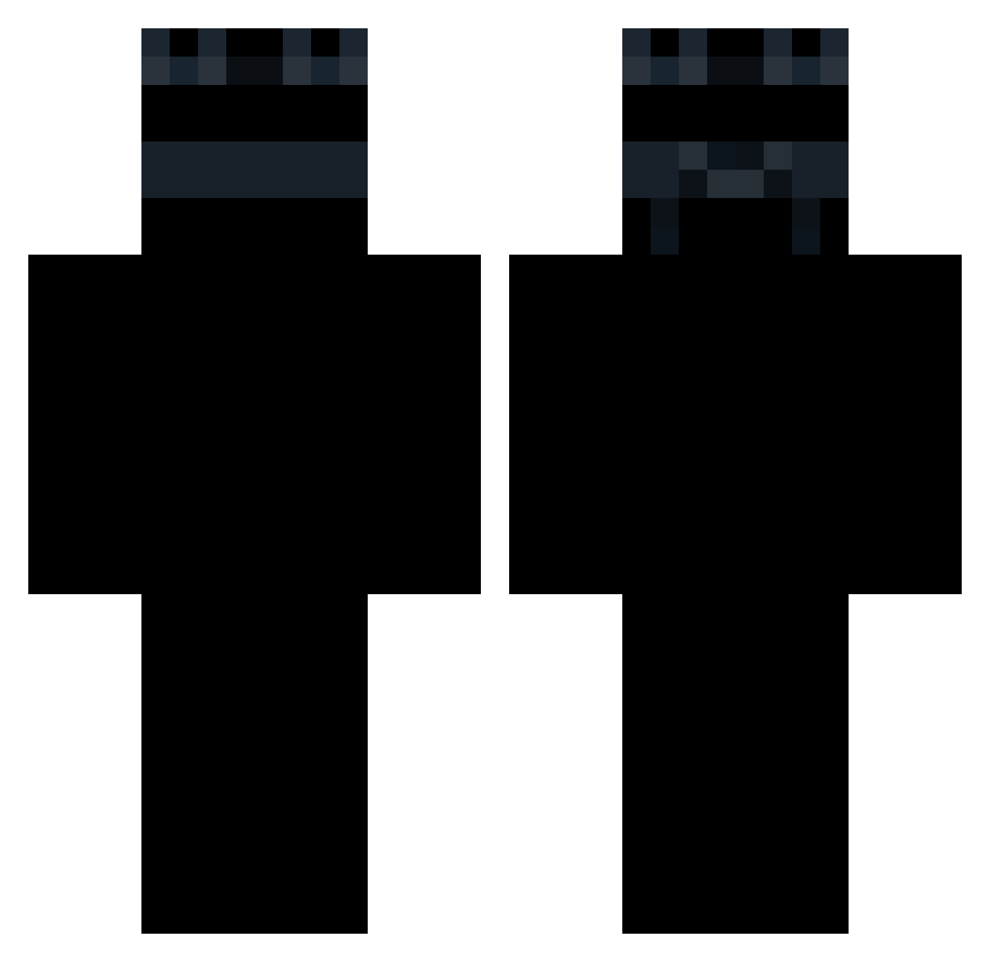 D4rkl1gh1 Minecraft skin, front and back view