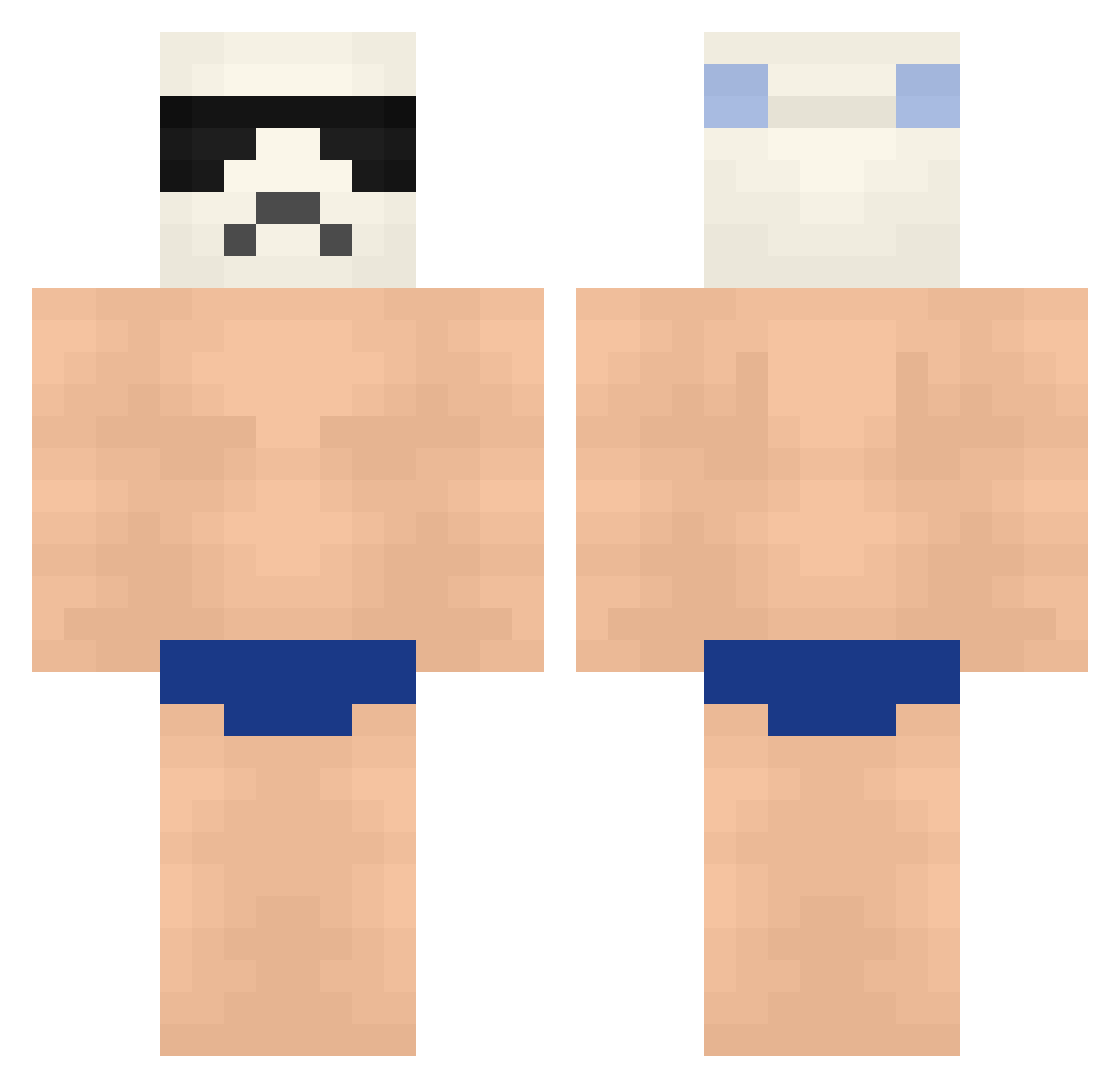 silanamex Minecraft skin, front and back view