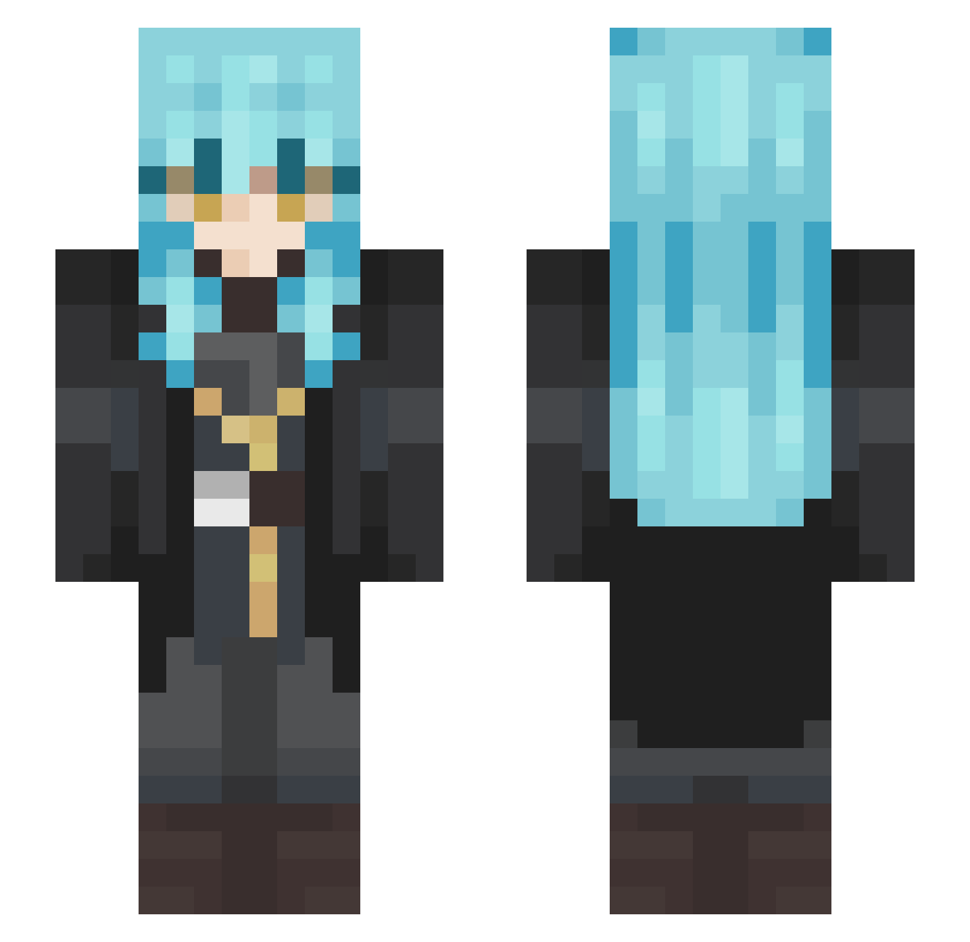 MrOhioSigmaRizzy Minecraft skin, front and back view
