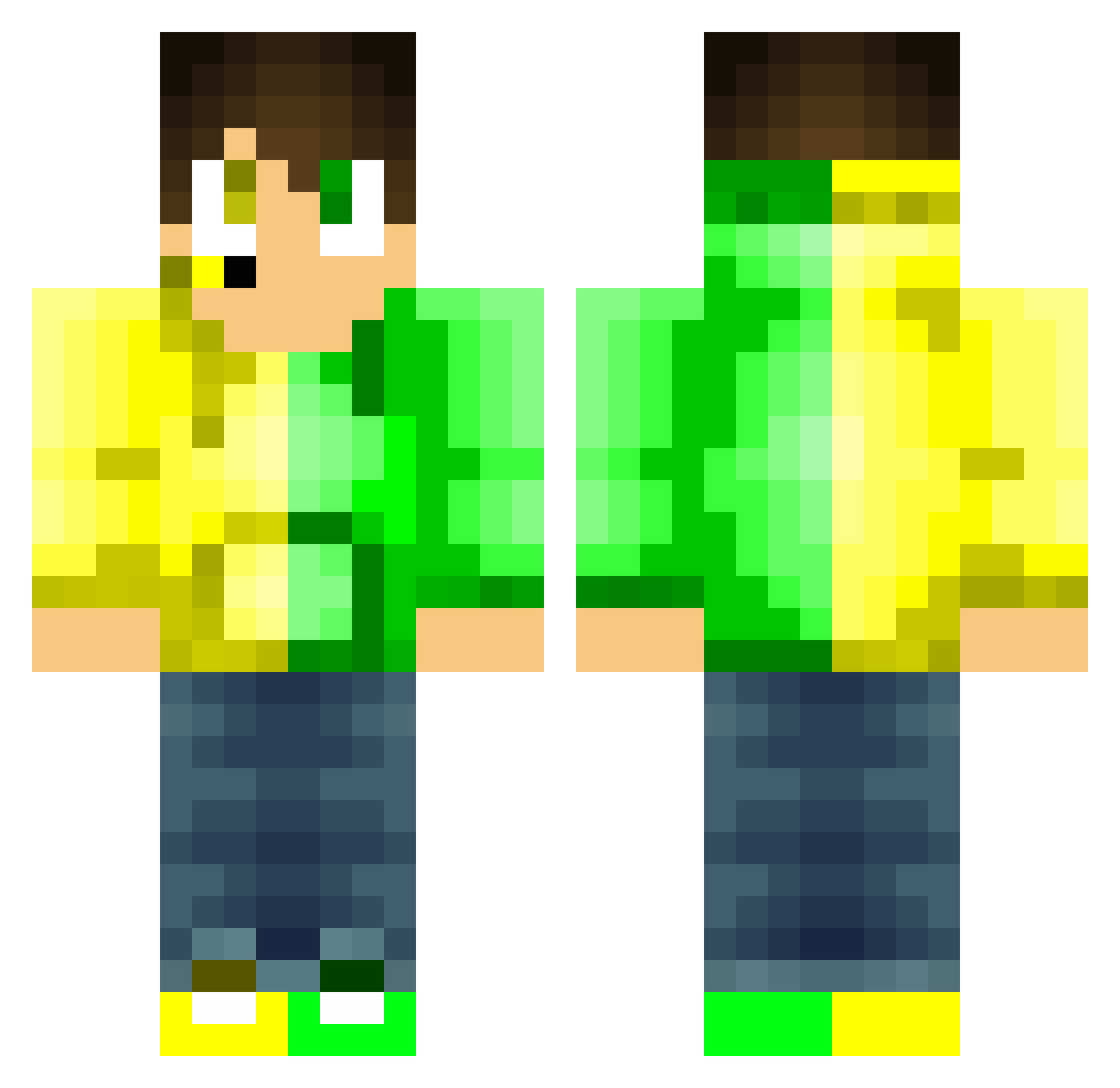 iglee42 Minecraft skin, front and back view