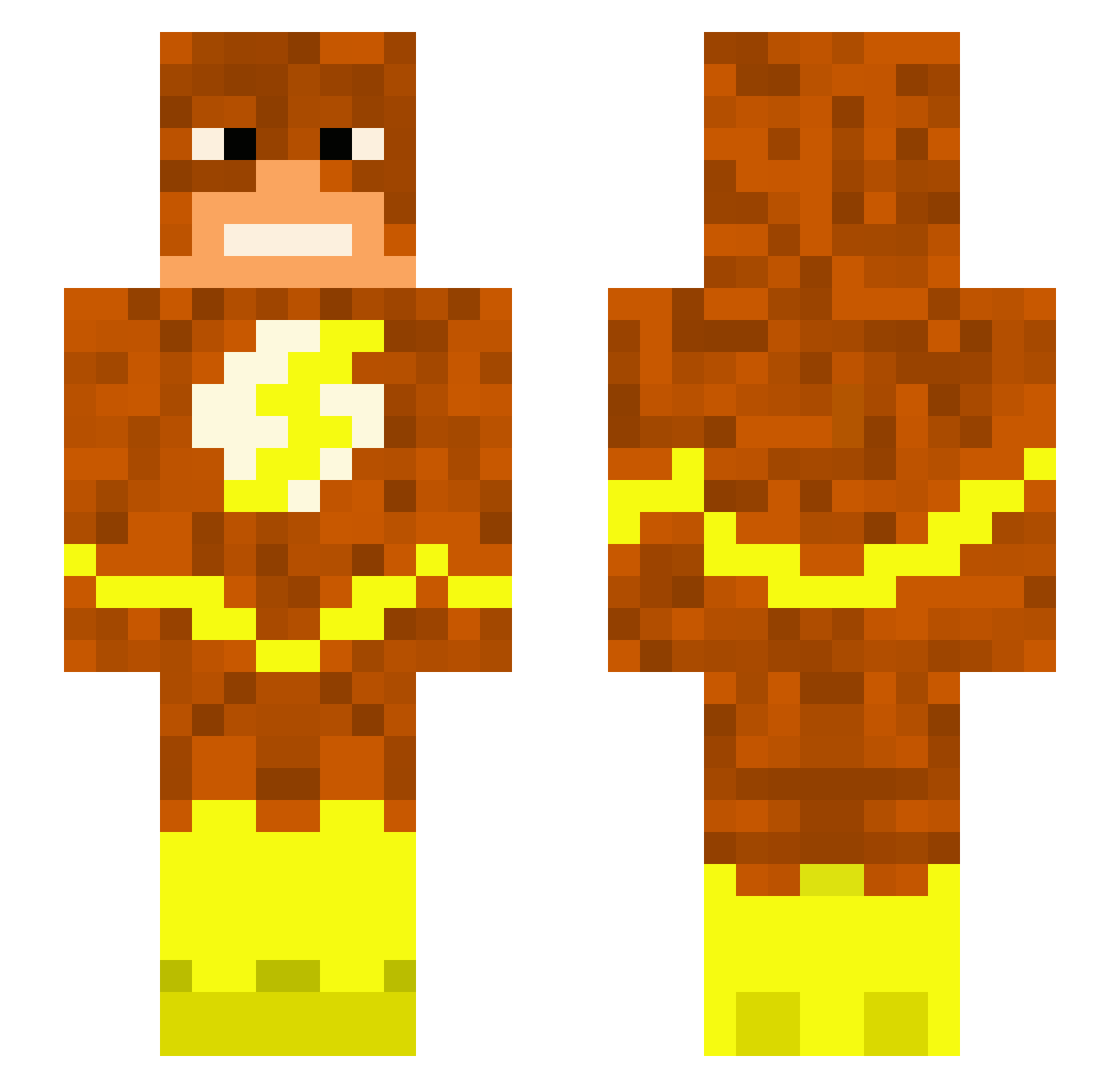 thijsopdebeat Minecraft skin, front and back view