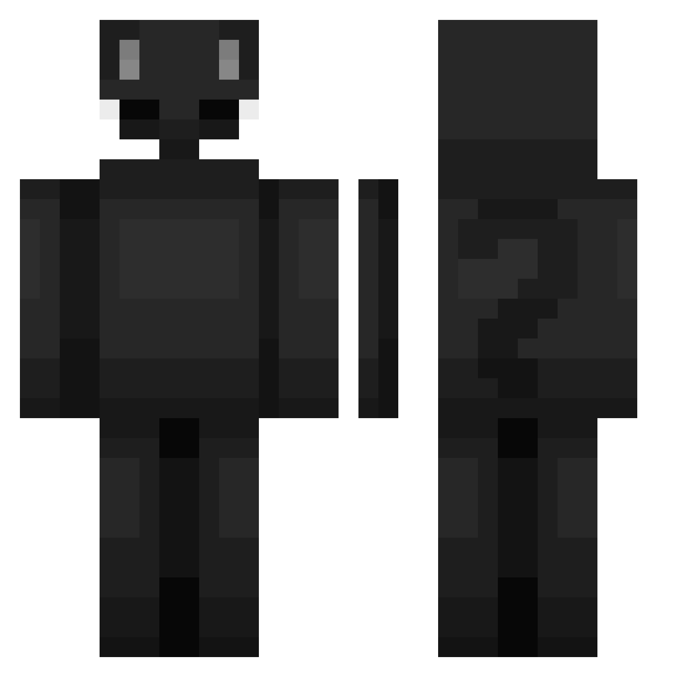 meowmeowmeooww Minecraft skin, front and back view