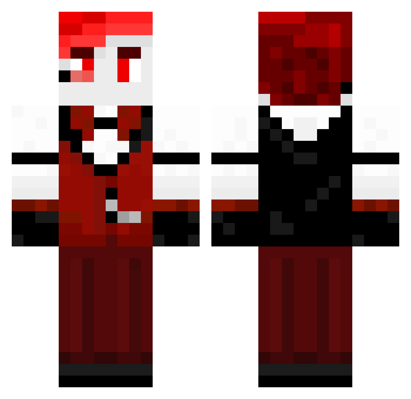 alastor_1303 Minecraft skin, front and back view