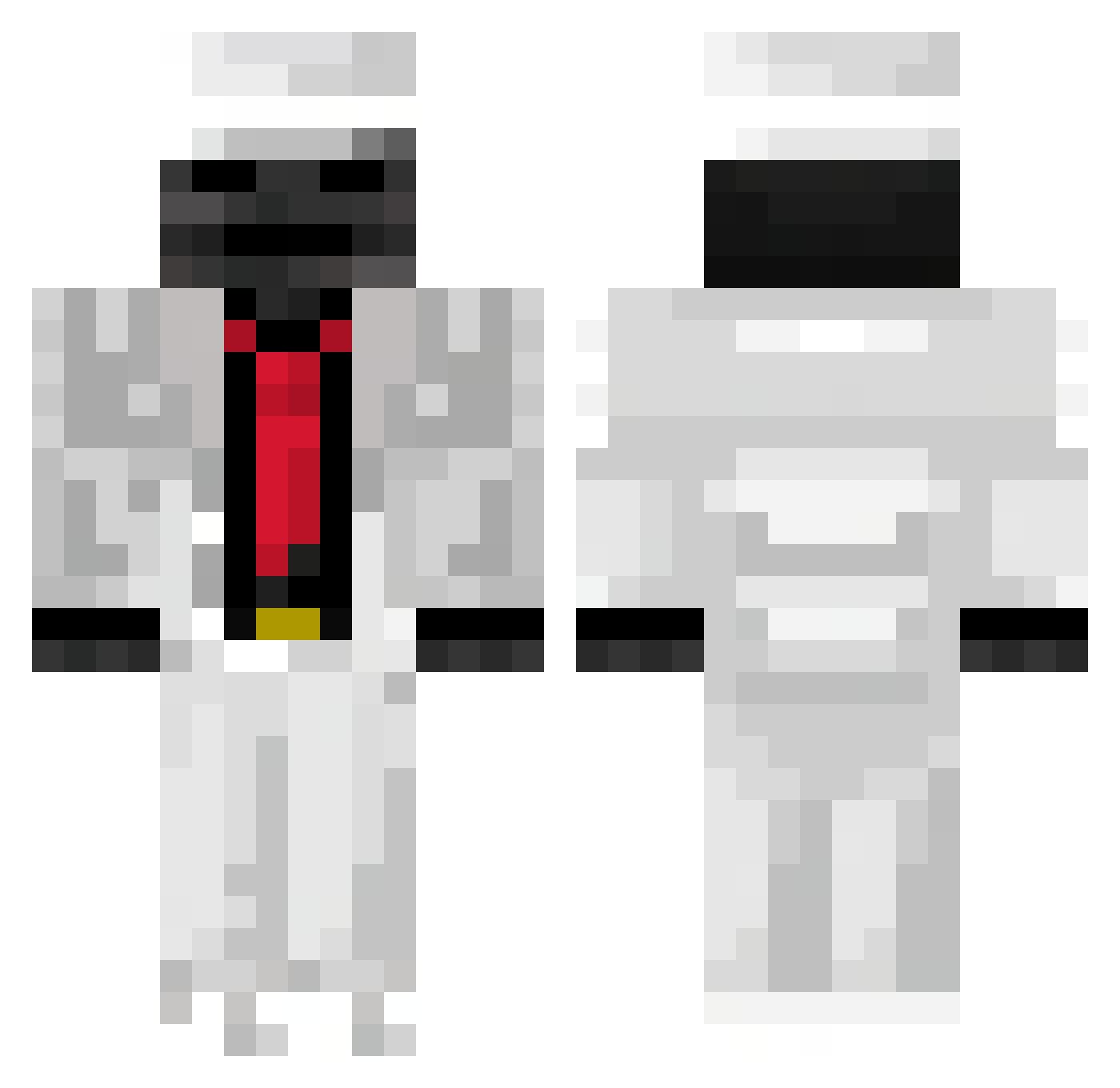 j0ioh Minecraft skin, front and back view