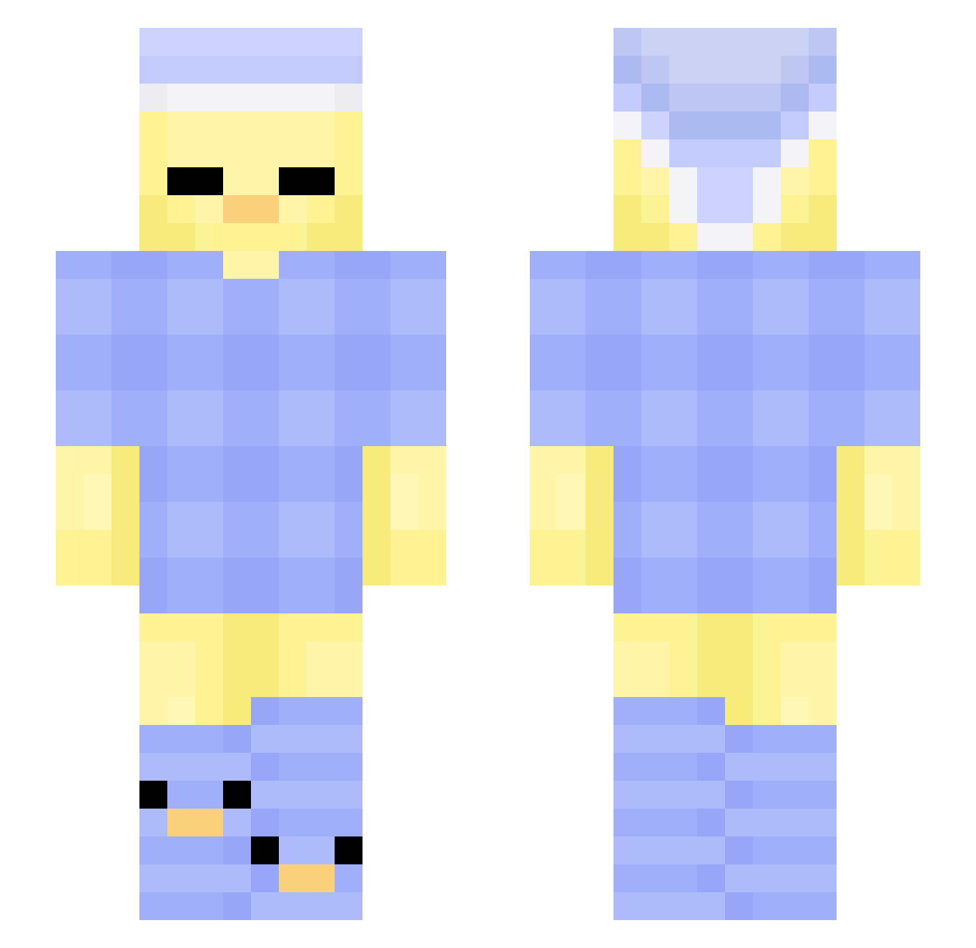MeIko__ Minecraft skin, front and back view