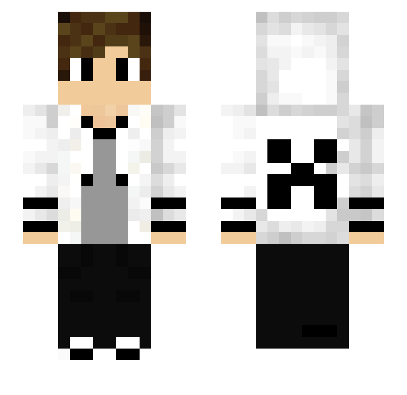 SpaceTrip_ Minecraft skin, front and back view