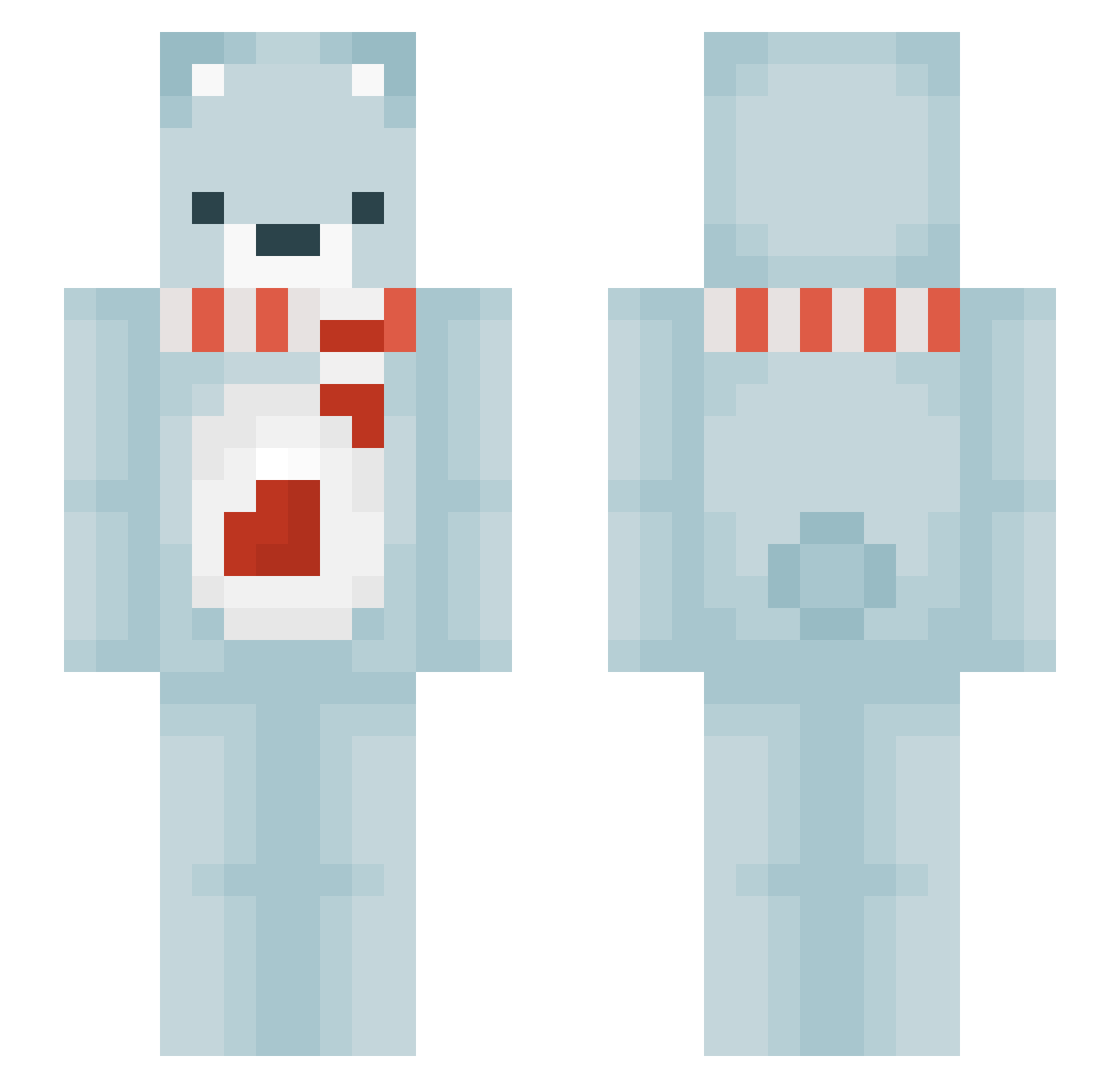Bren98 Minecraft skin, front and back view