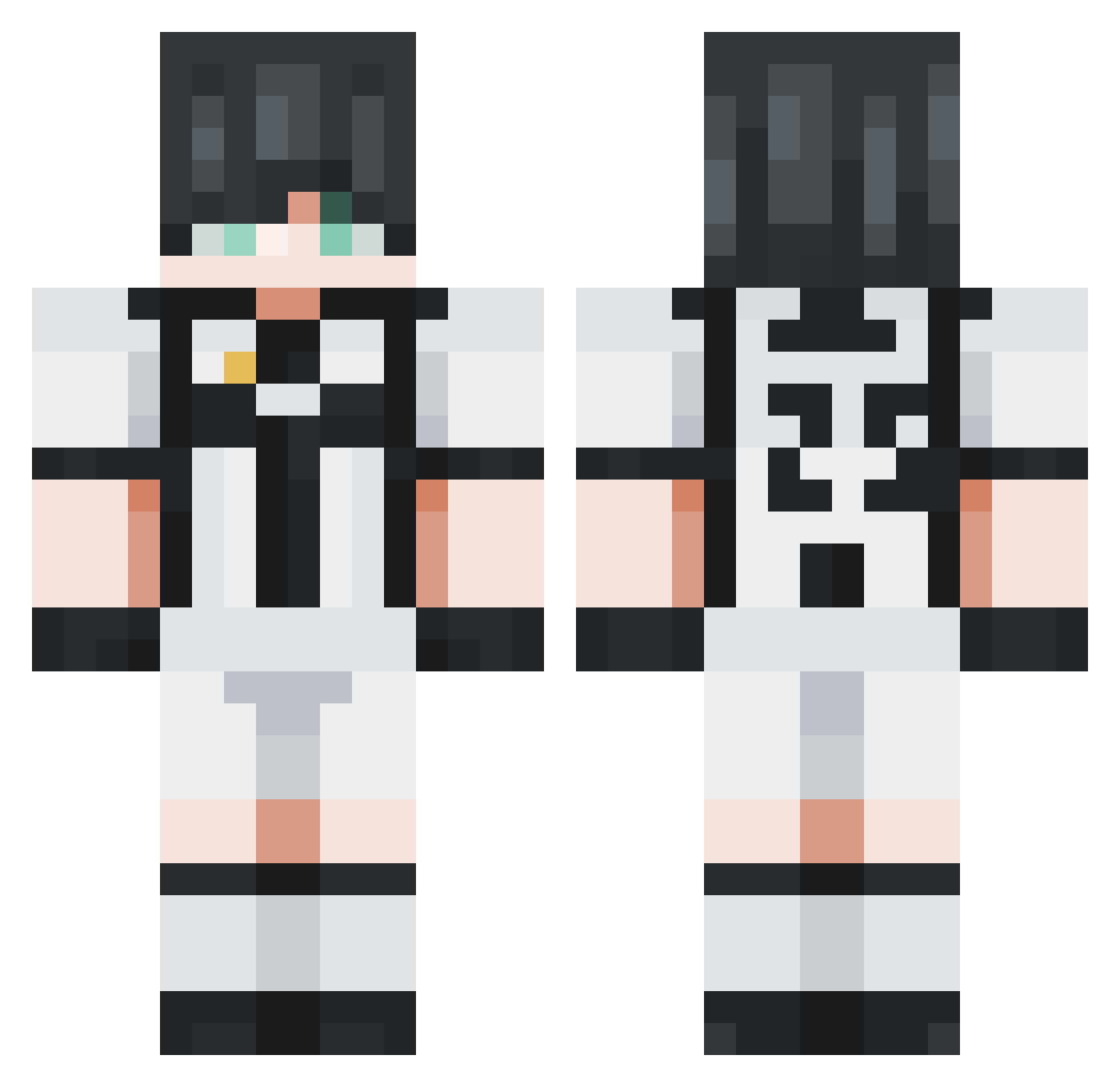 assssssx Minecraft skin, front and back view