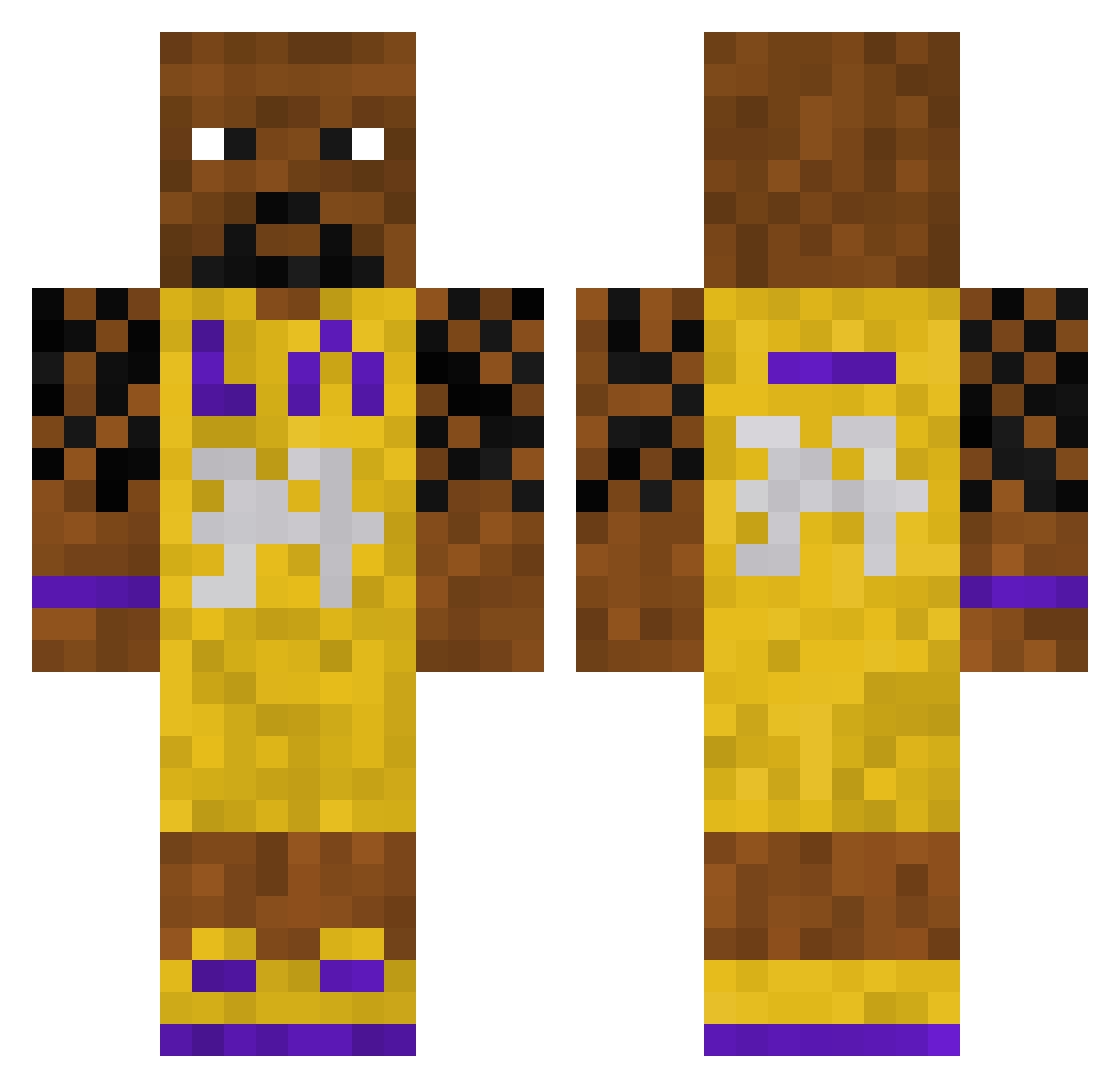 adoodilies_ Minecraft skin, front and back view