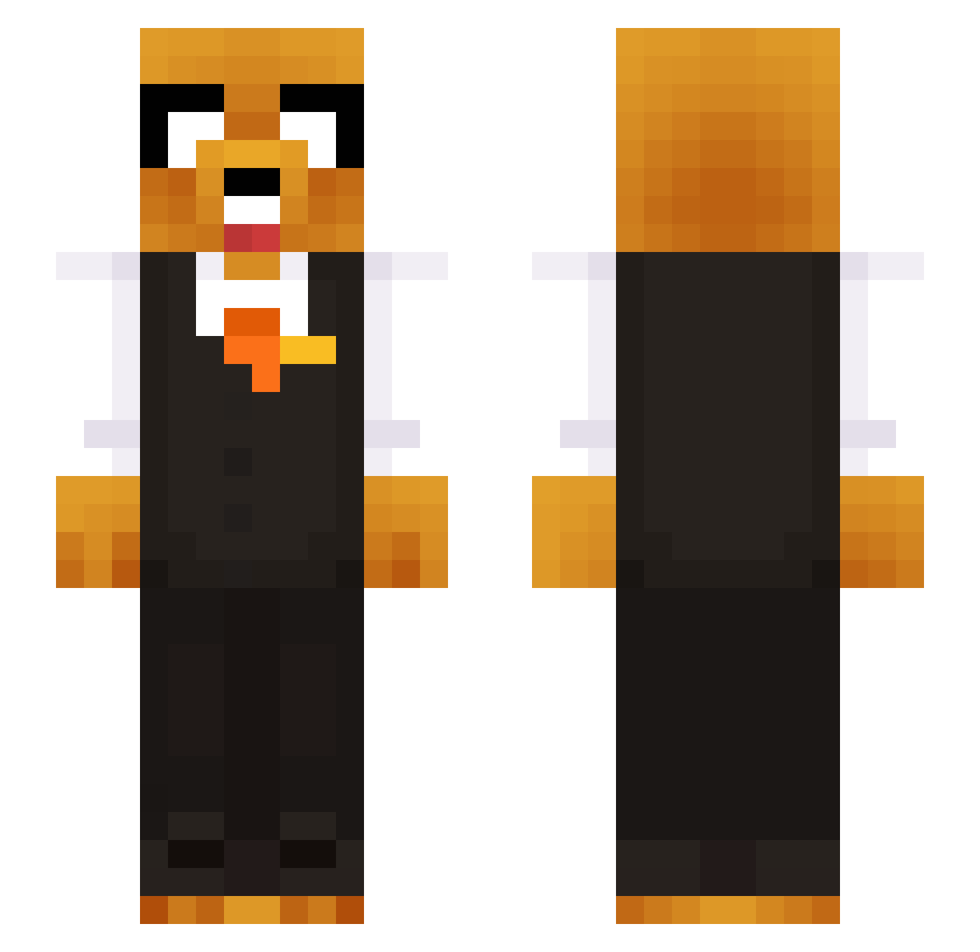 TheGreatEdwin14 Minecraft skin, front and back view