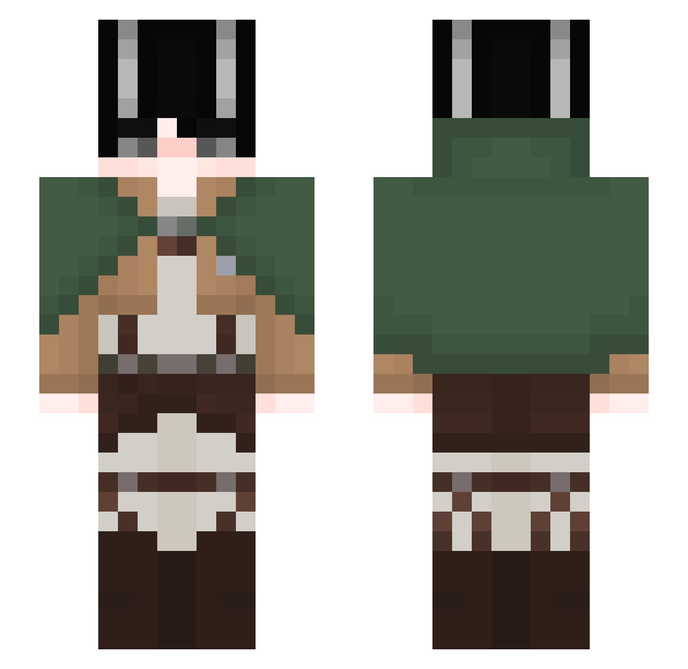 h7_0 Minecraft skin, front and back view
