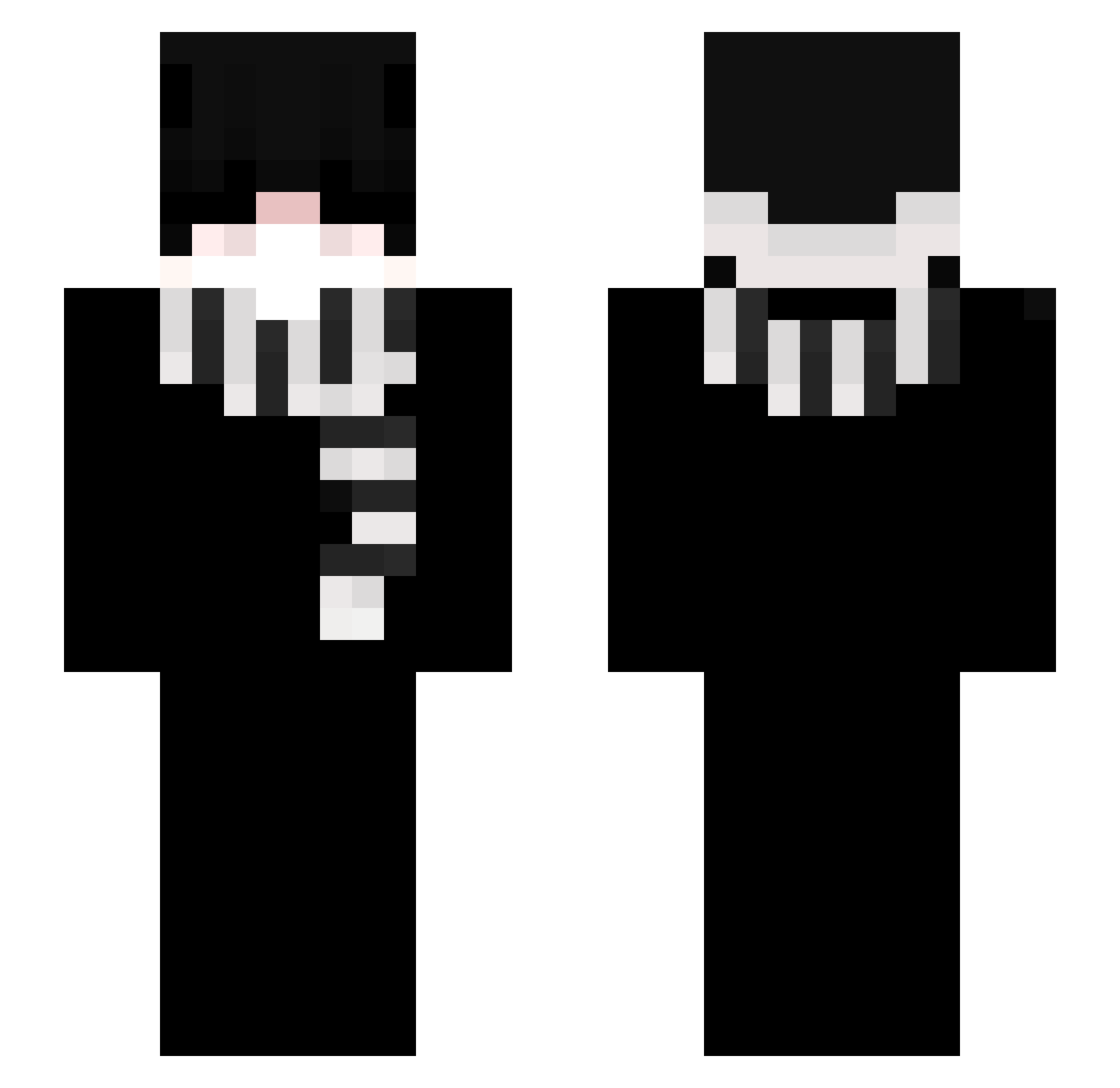 tweenlight Minecraft skin, front and back view