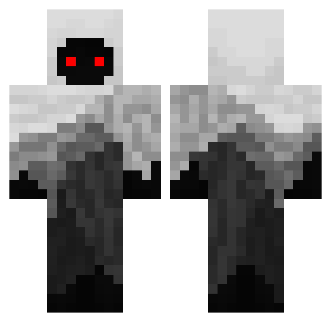 TheNoblestX Minecraft skin, front and back view