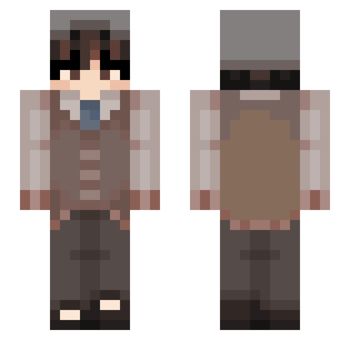 dArKG3Ode Minecraft skin, front and back view