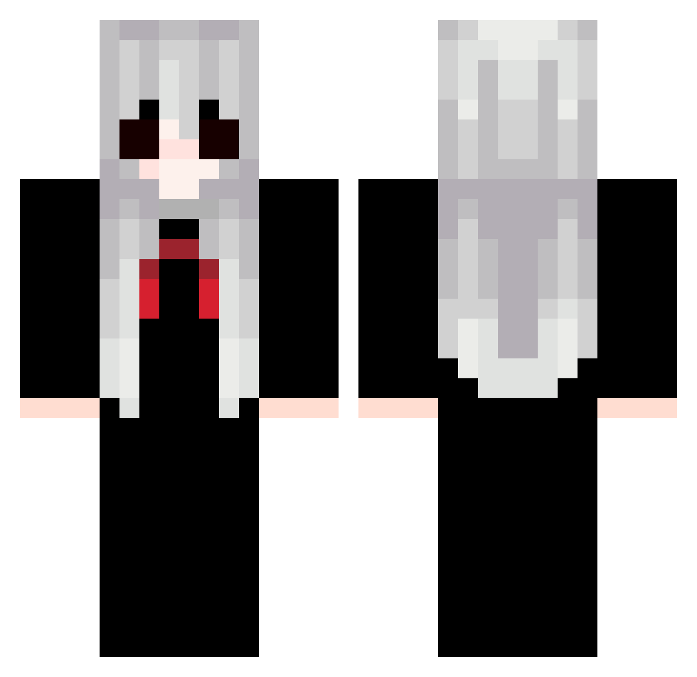 Sonhadorxz Minecraft skin, front and back view