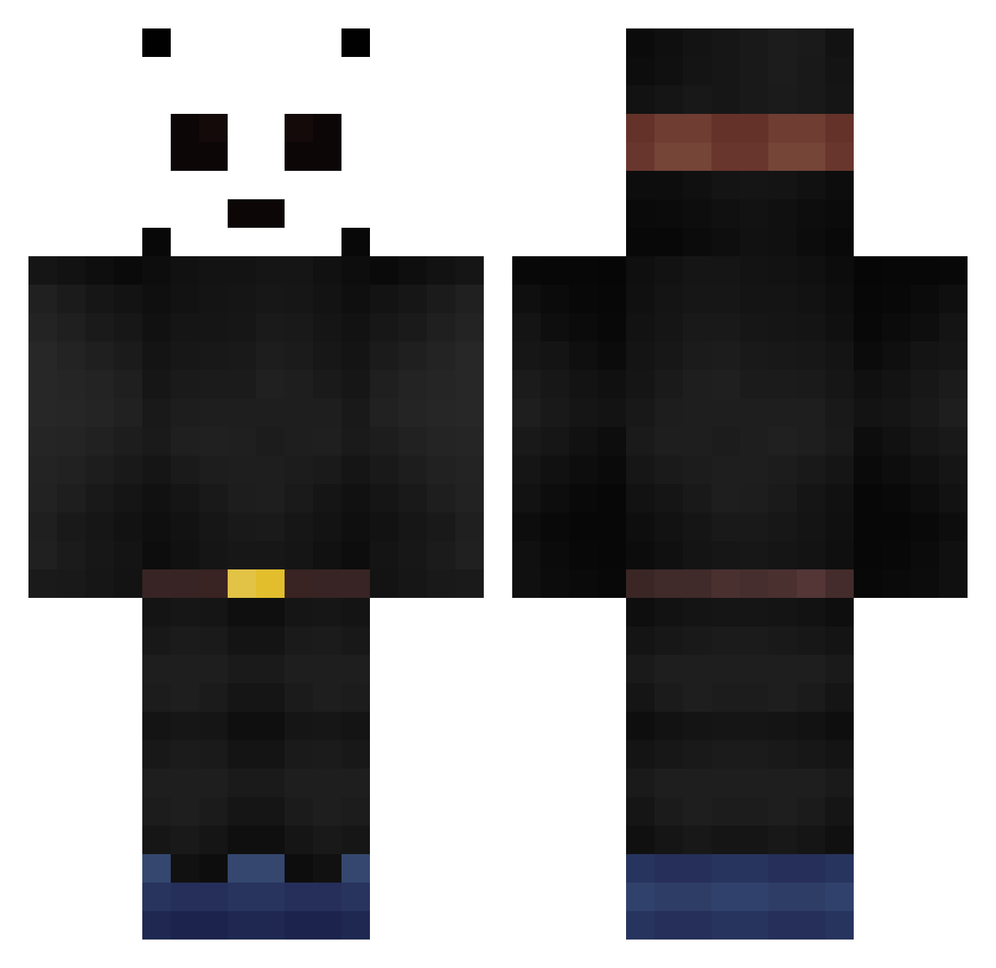 ET_inc Minecraft skin, front and back view