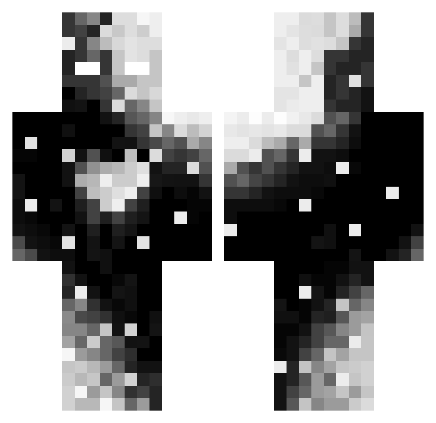 tuxe10024 Minecraft skin, front and back view