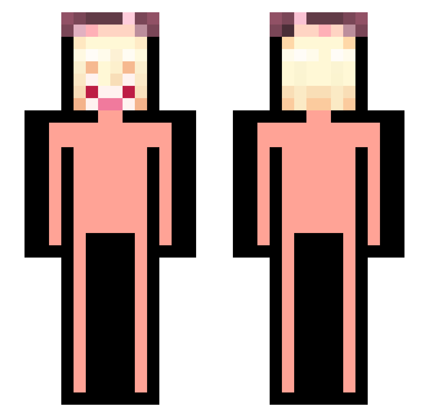 togam1 Minecraft skin, front and back view