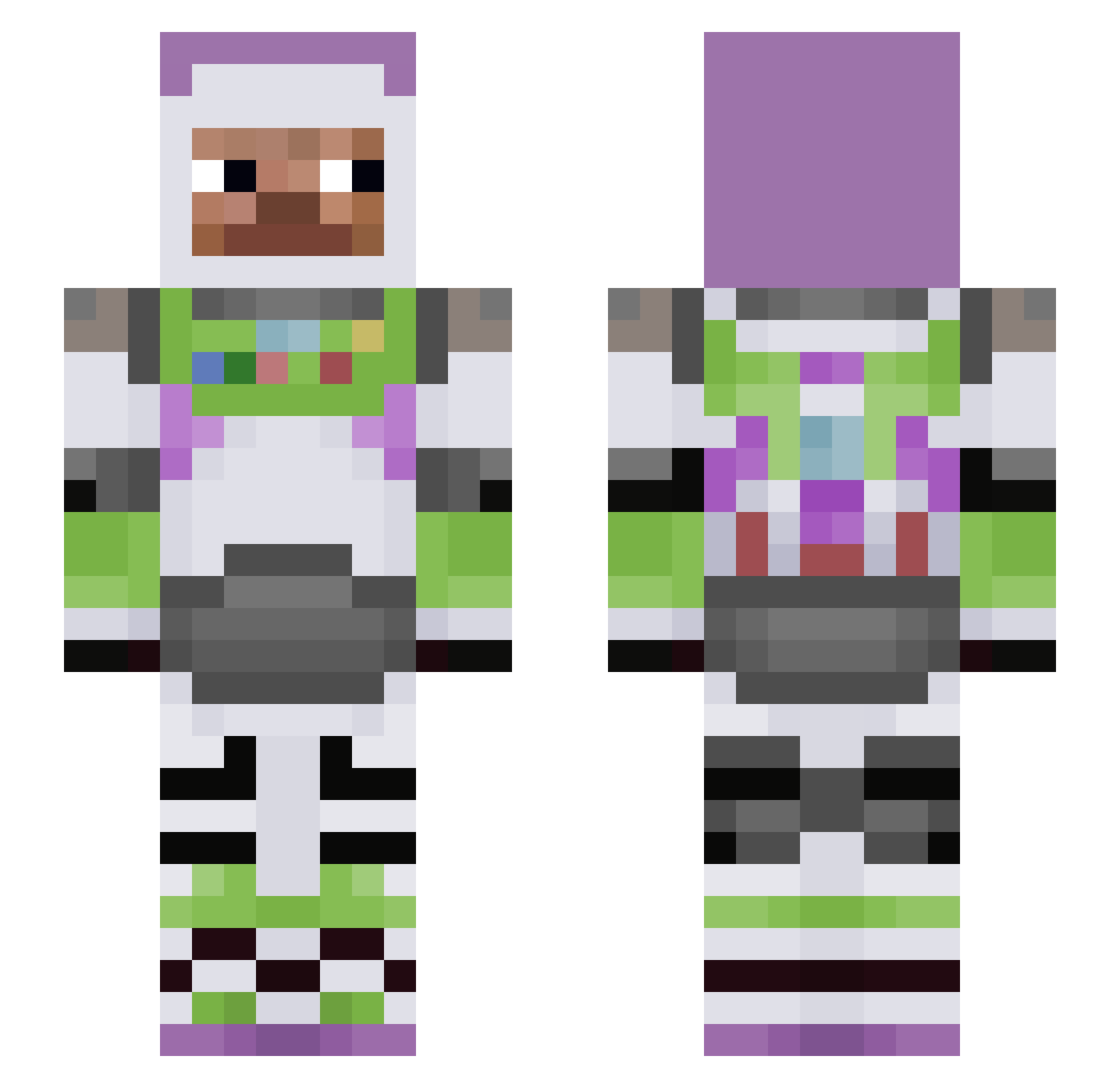 _O0o_o0O_ Minecraft skin, front and back view