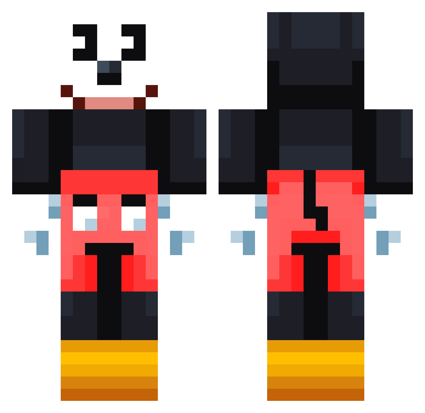 VillagerWill Minecraft skin, front and back view