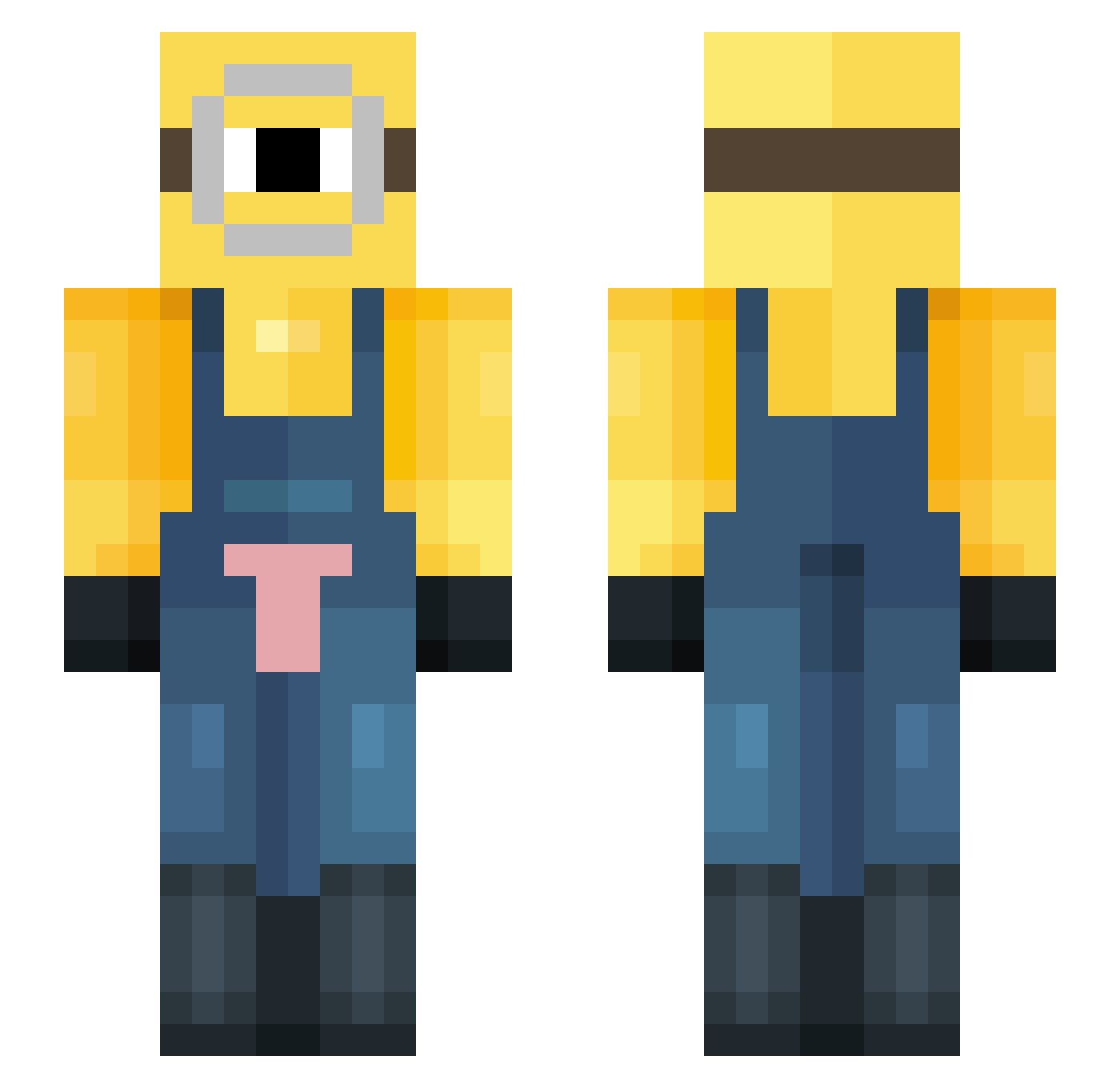 lilNuggetttt1 Minecraft skin, front and back view