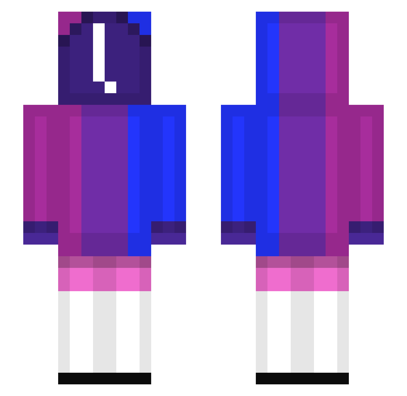 livelystephen11 Minecraft skin, front and back view