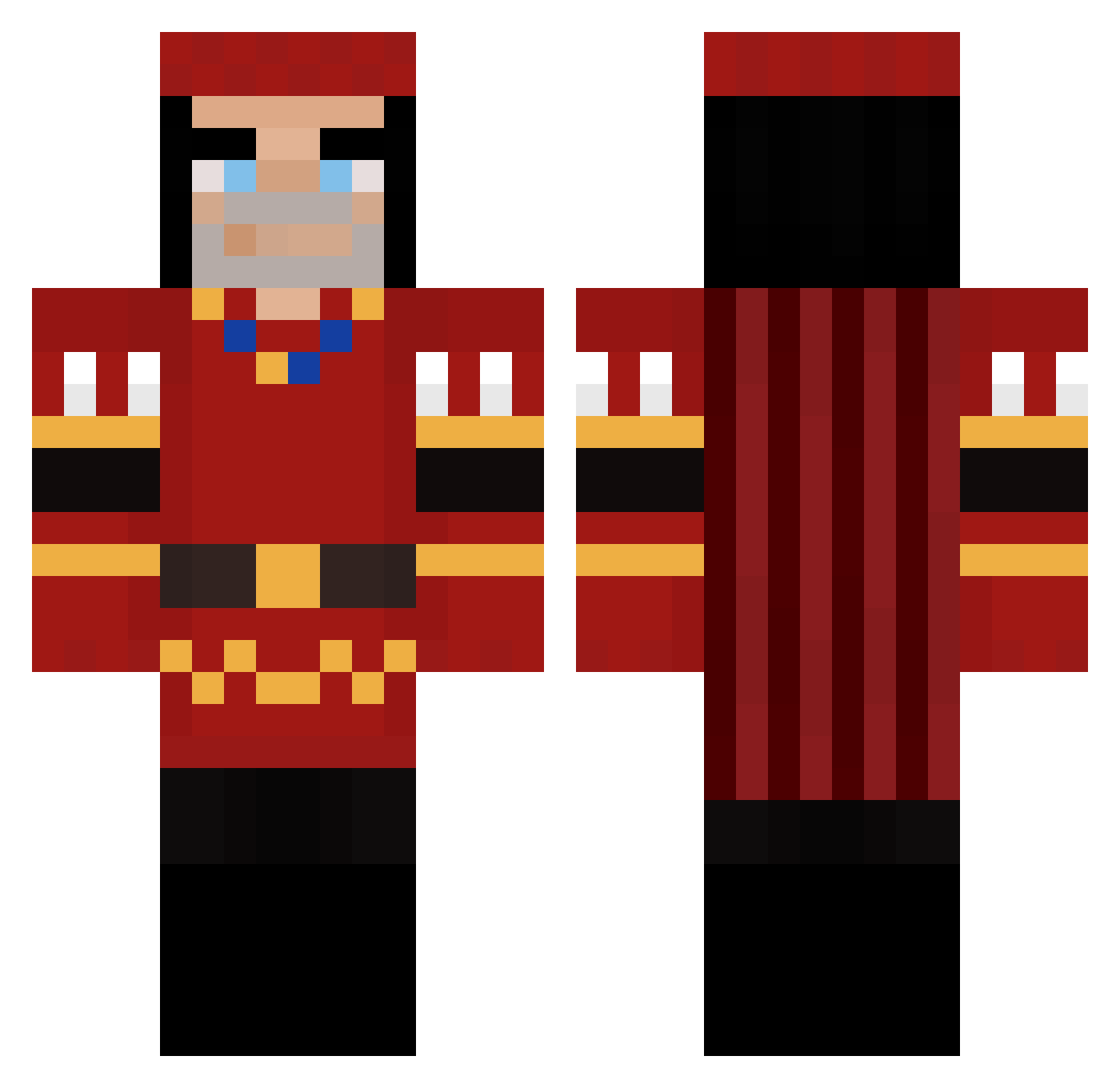 Master0fPuppits Minecraft skin, front and back view