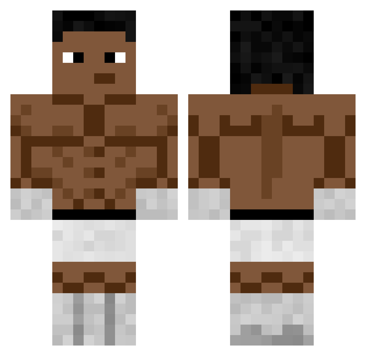 6301 Minecraft skin, front and back view