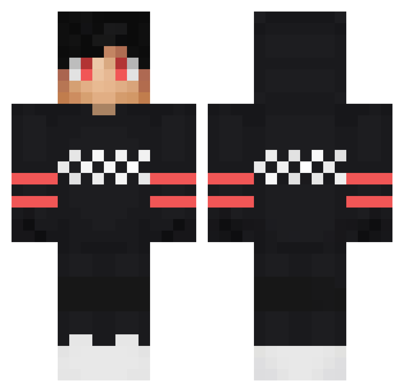 DrB6a6s Minecraft skin, front and back view