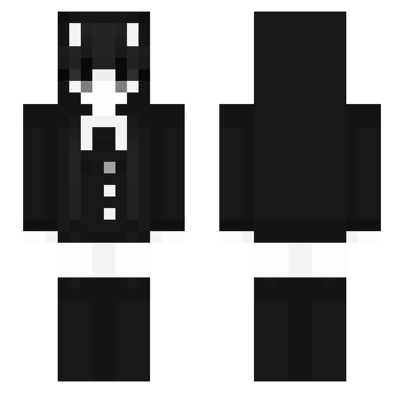 IdfcL Minecraft skin, front and back view