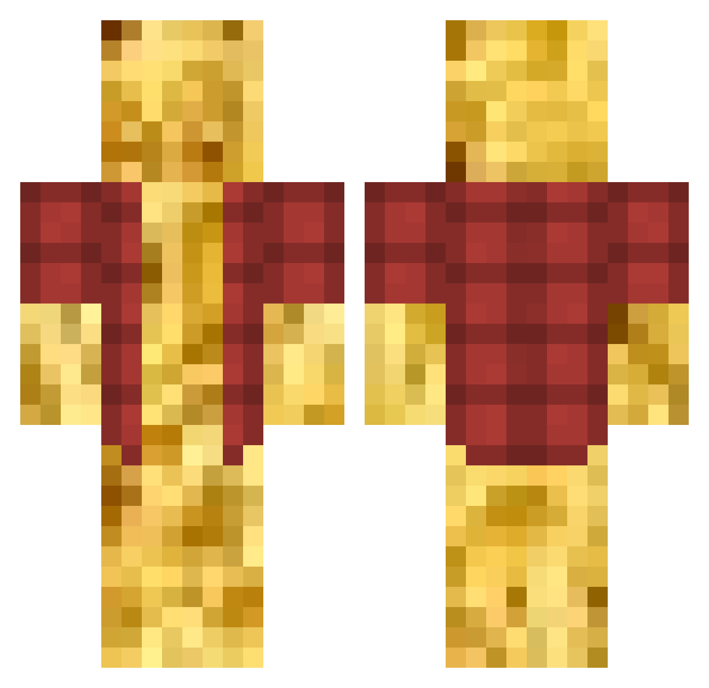 ROLTY Minecraft skin, front and back view