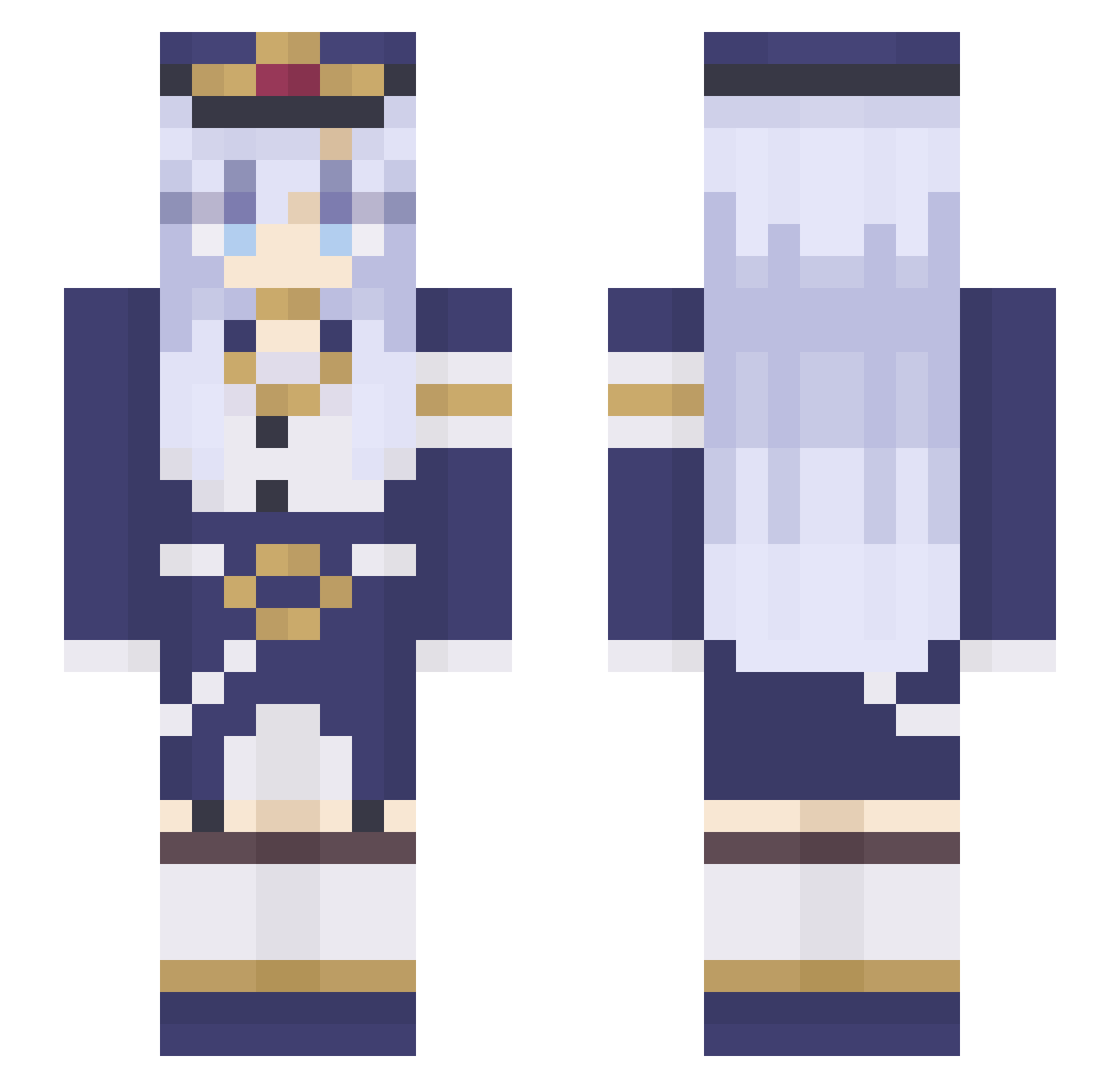 love_Zz71s Minecraft skin, front and back view