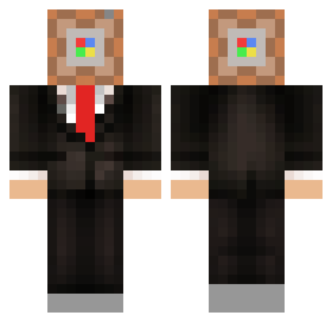 BARTEK_command Minecraft skin, front and back view