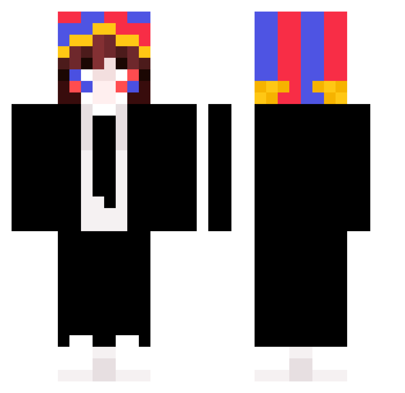 dawidov__ Minecraft skin, front and back view
