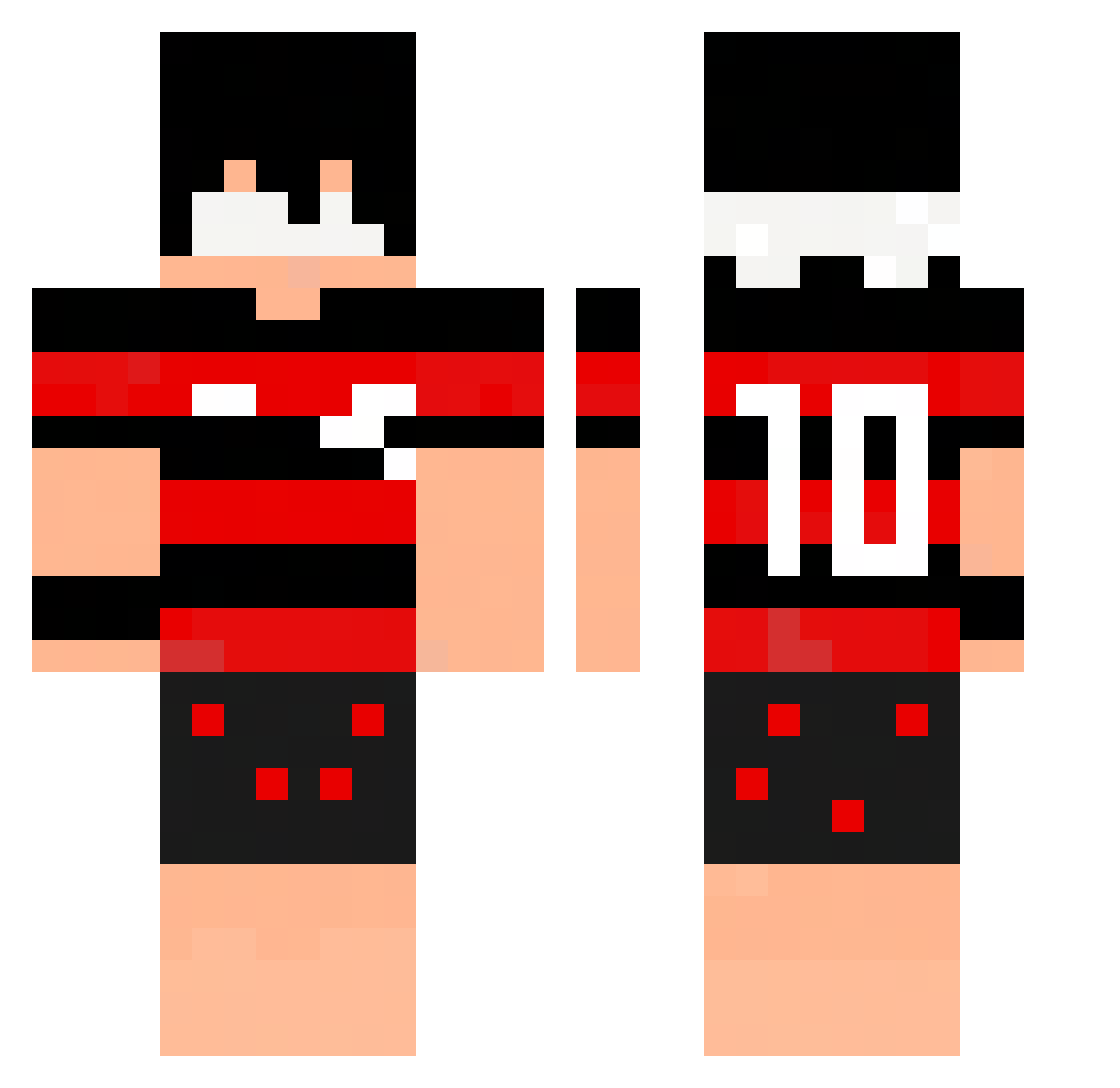 zenzkcpx Minecraft skin, front and back view