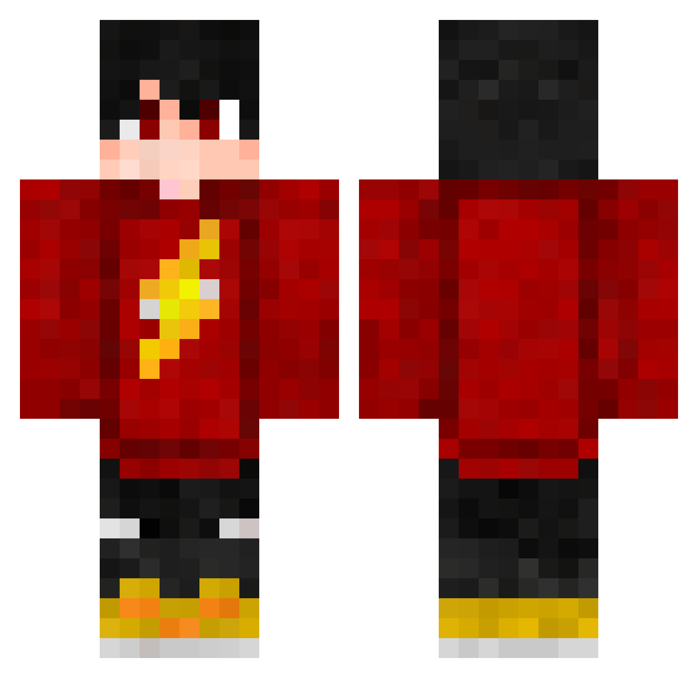 DaKEk__ Minecraft skin, front and back view