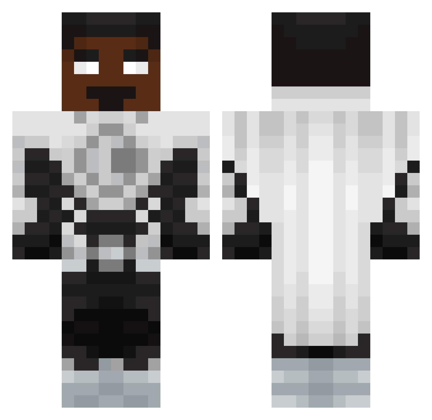 KaneXO Minecraft skin, front and back view